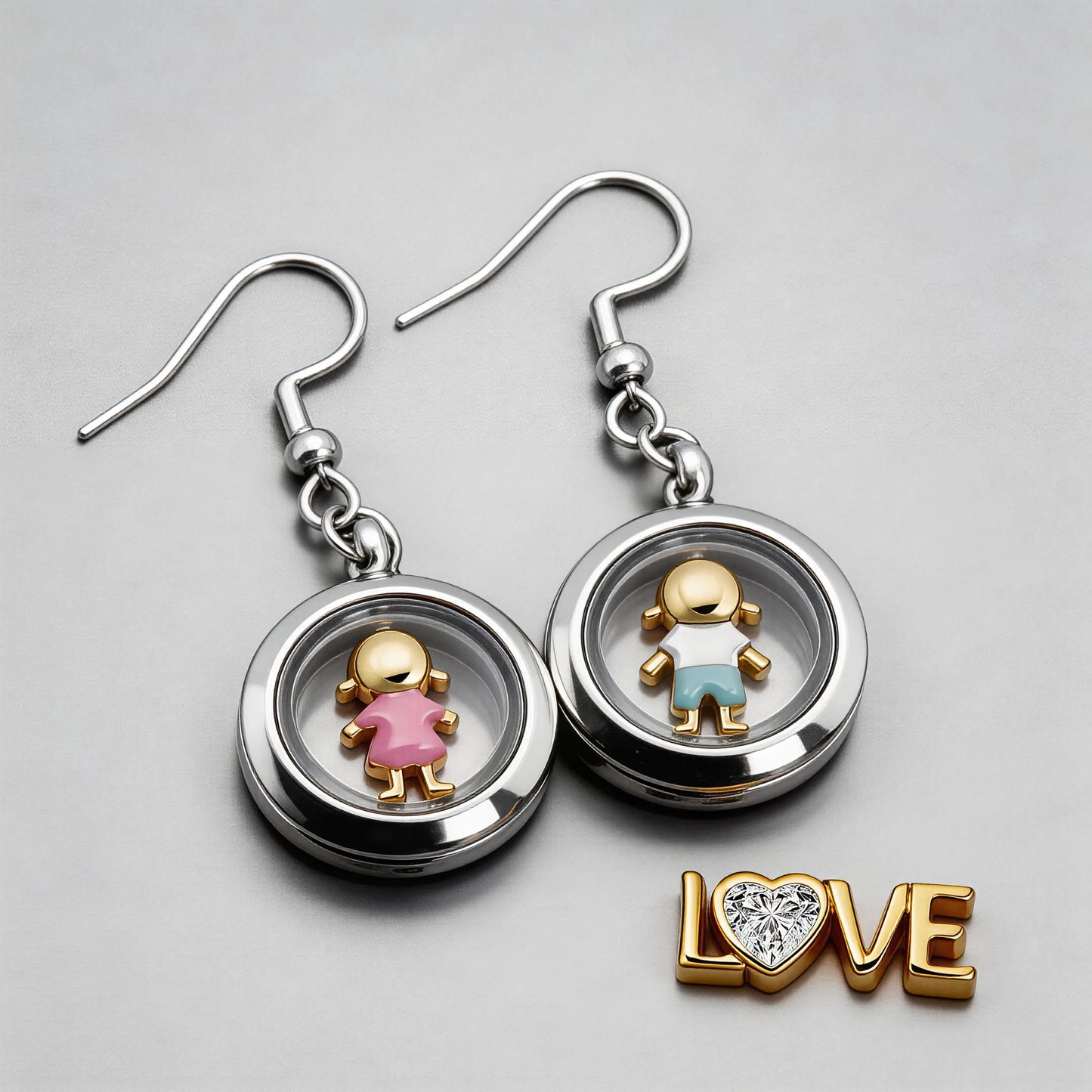 The Infinity Locket Earrings