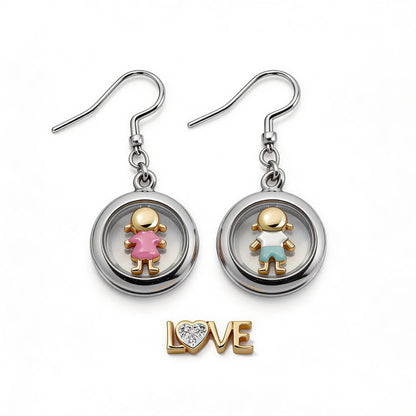 The Infinity Locket Earrings