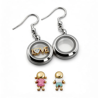 The Infinity Locket Earrings