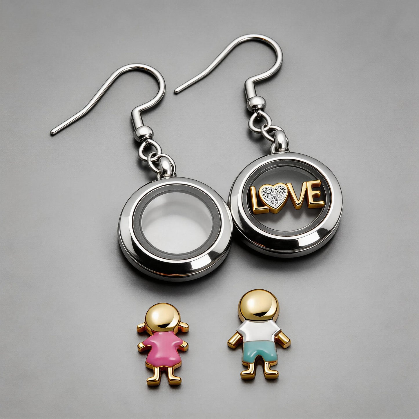 The Infinity Locket Earrings