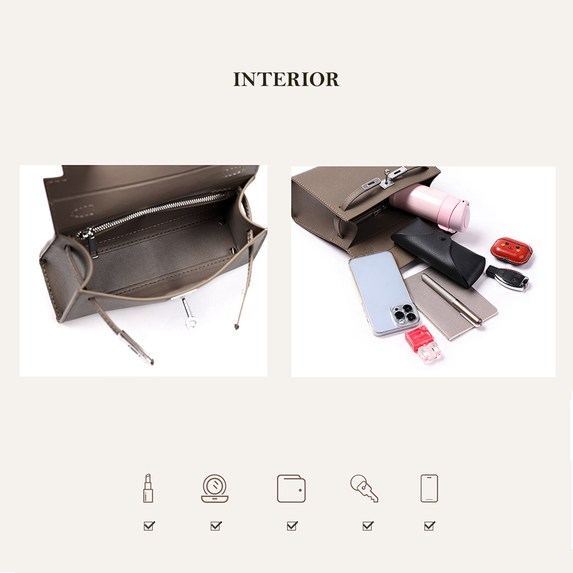 DIY Inspired Kelly Bag Interior - Wirkin™