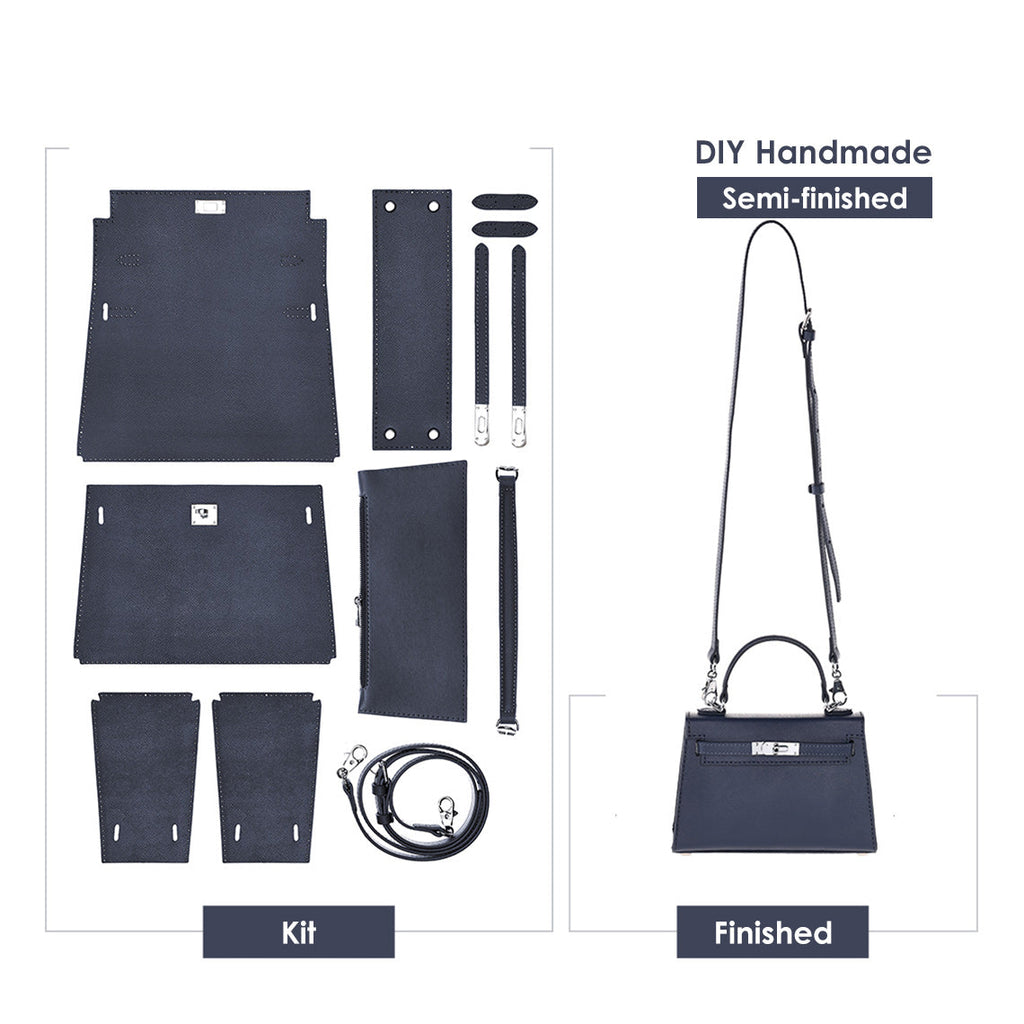 DIY Bag Kit | Inspired Blue Sellier Kelly Bag DIY Making Kit - Wirkin™