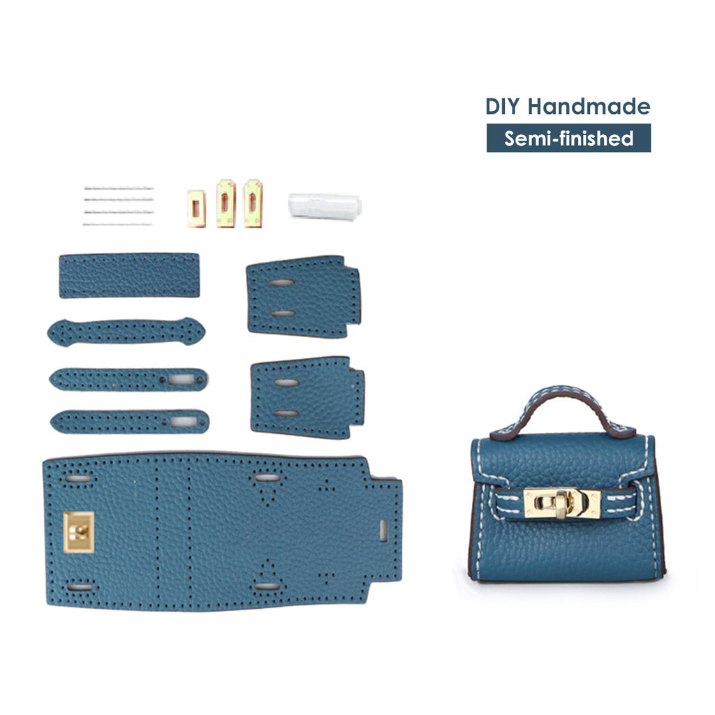DIY Bag Charm Making Kit | Designer Leather Bag Charm Mini Kelly Bag Charm - Wirkin™