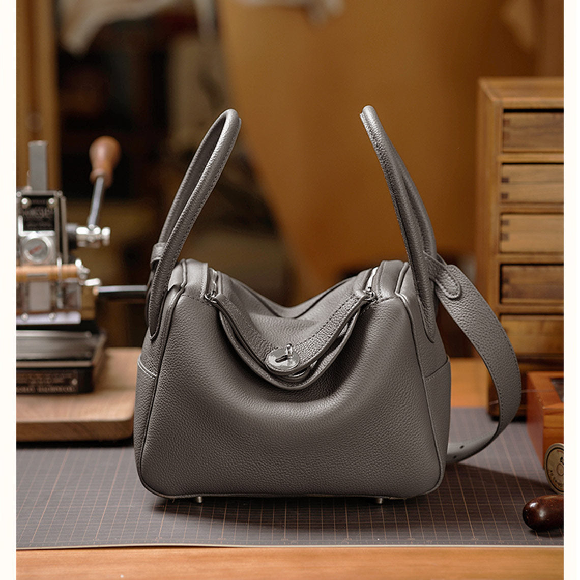  Grey Lindy Bag DIY BAG Kit | Handmade Lindy Bag | Wirkin™ 