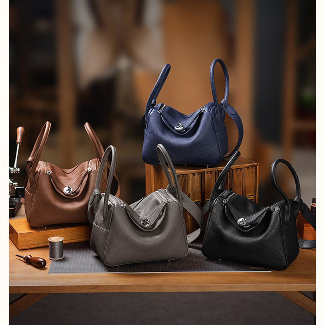  Hermes Lindy Bag  | DIY BAG Kit | Handmade Lindy Bag | Wirkin™ 
