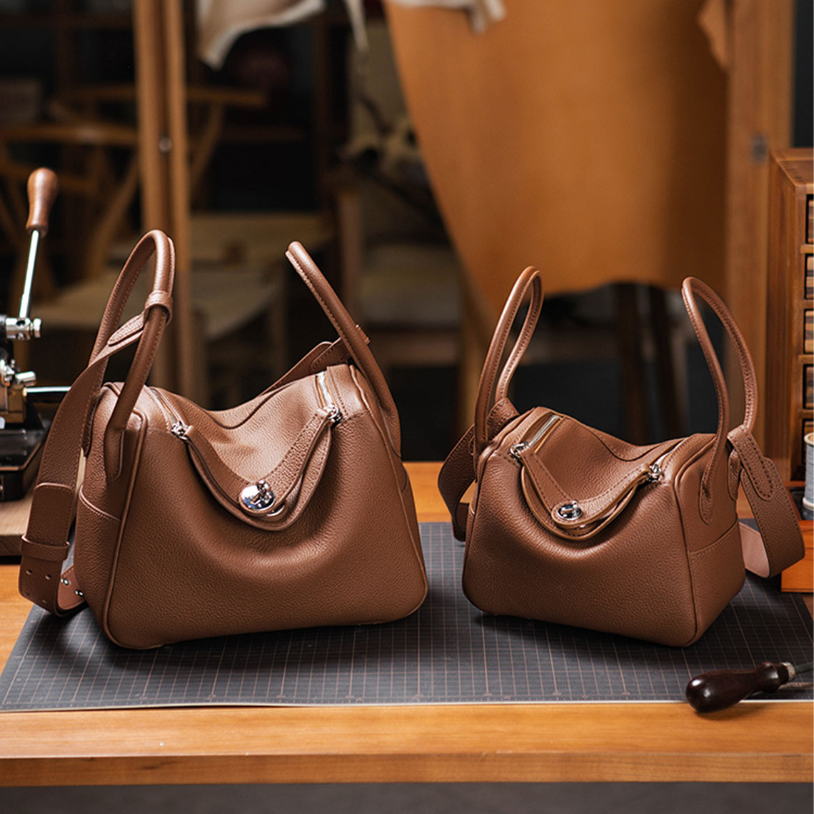  Brown Lindy Bag  | DIY BAG Kit | Handmade Lindy Bag | Wirkin™ 