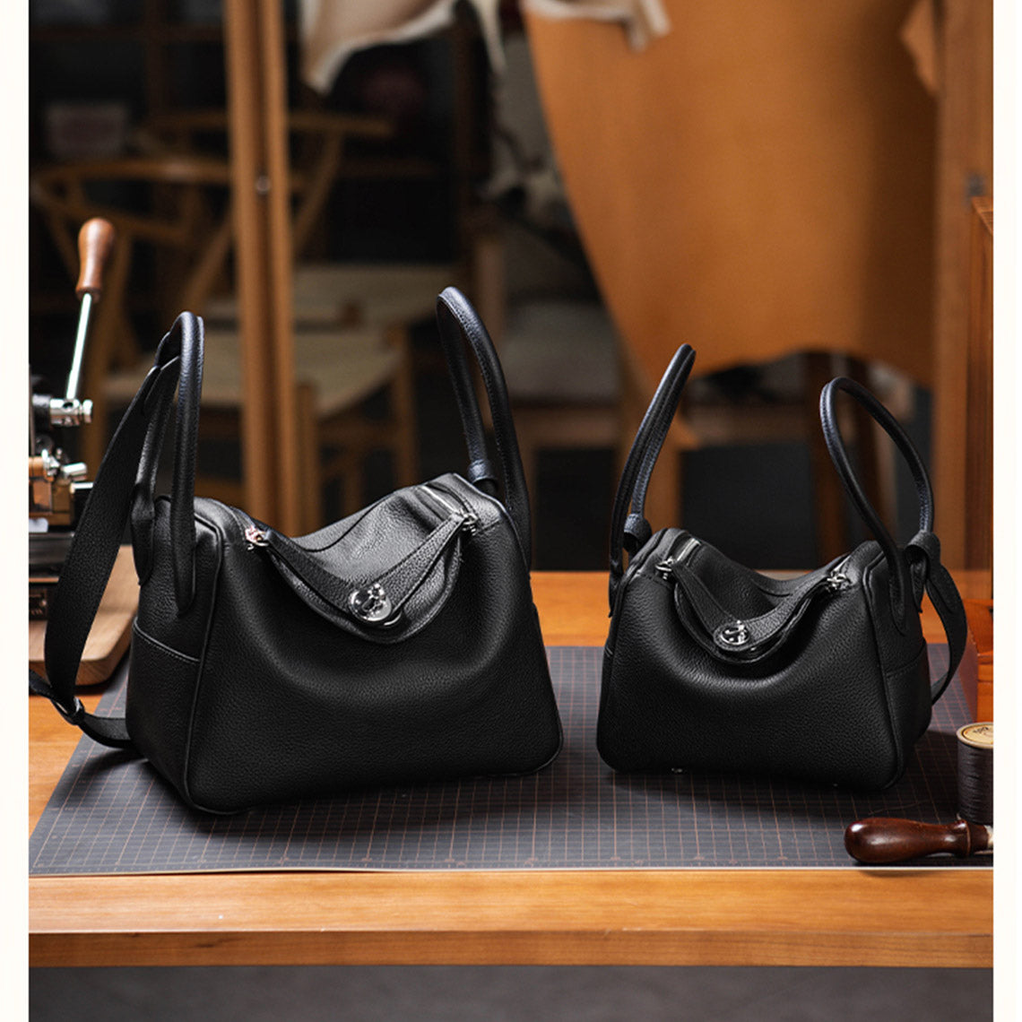  Hermès Black Lindy Bag  | DIY BAG Kit | Handmade Lindy Bag | Wirkin™ 