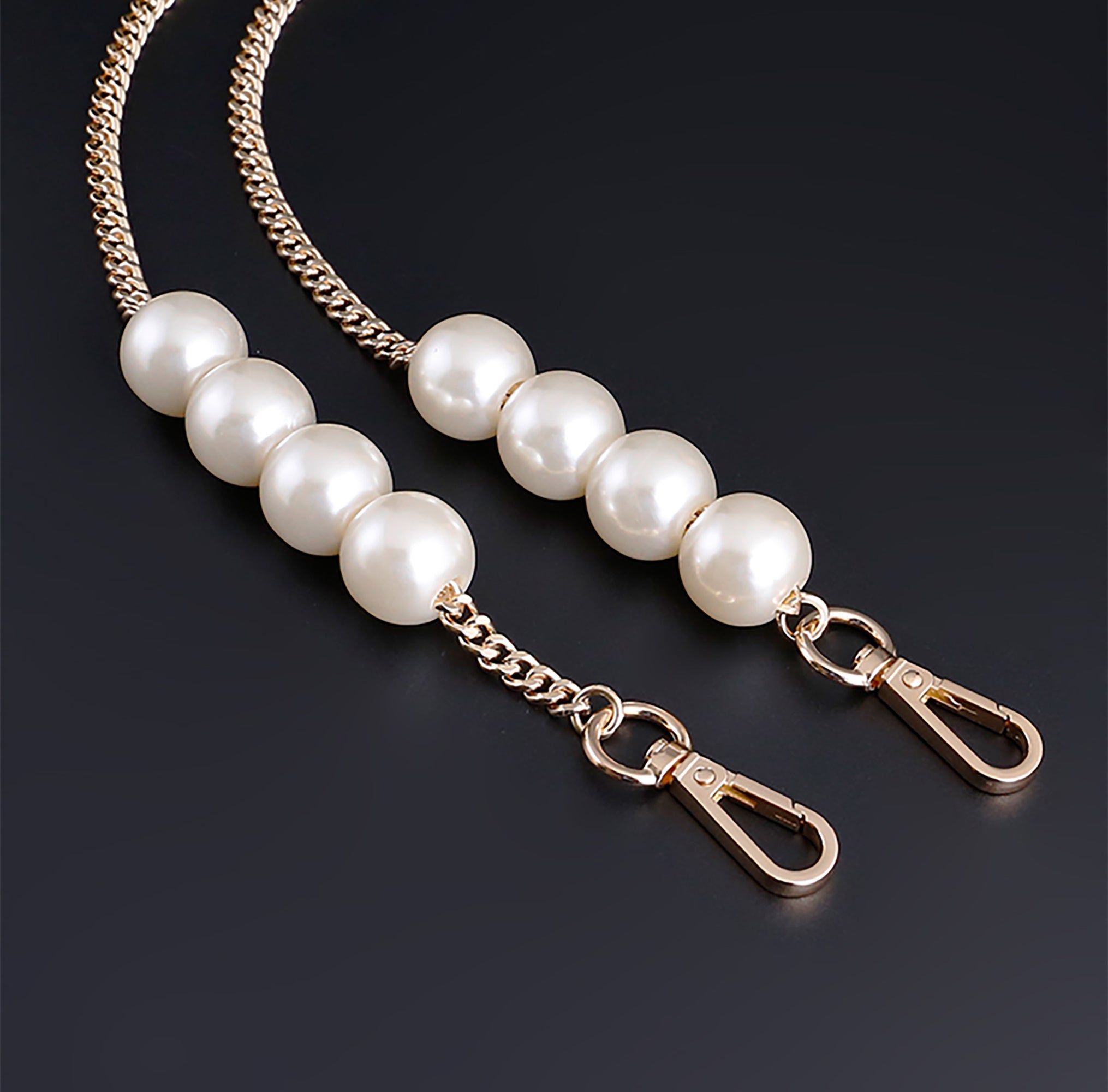 Bag Pearl Chain DIY Makeover, Single Shoulder Crossbody Metal Bag Chain Accessory Strap