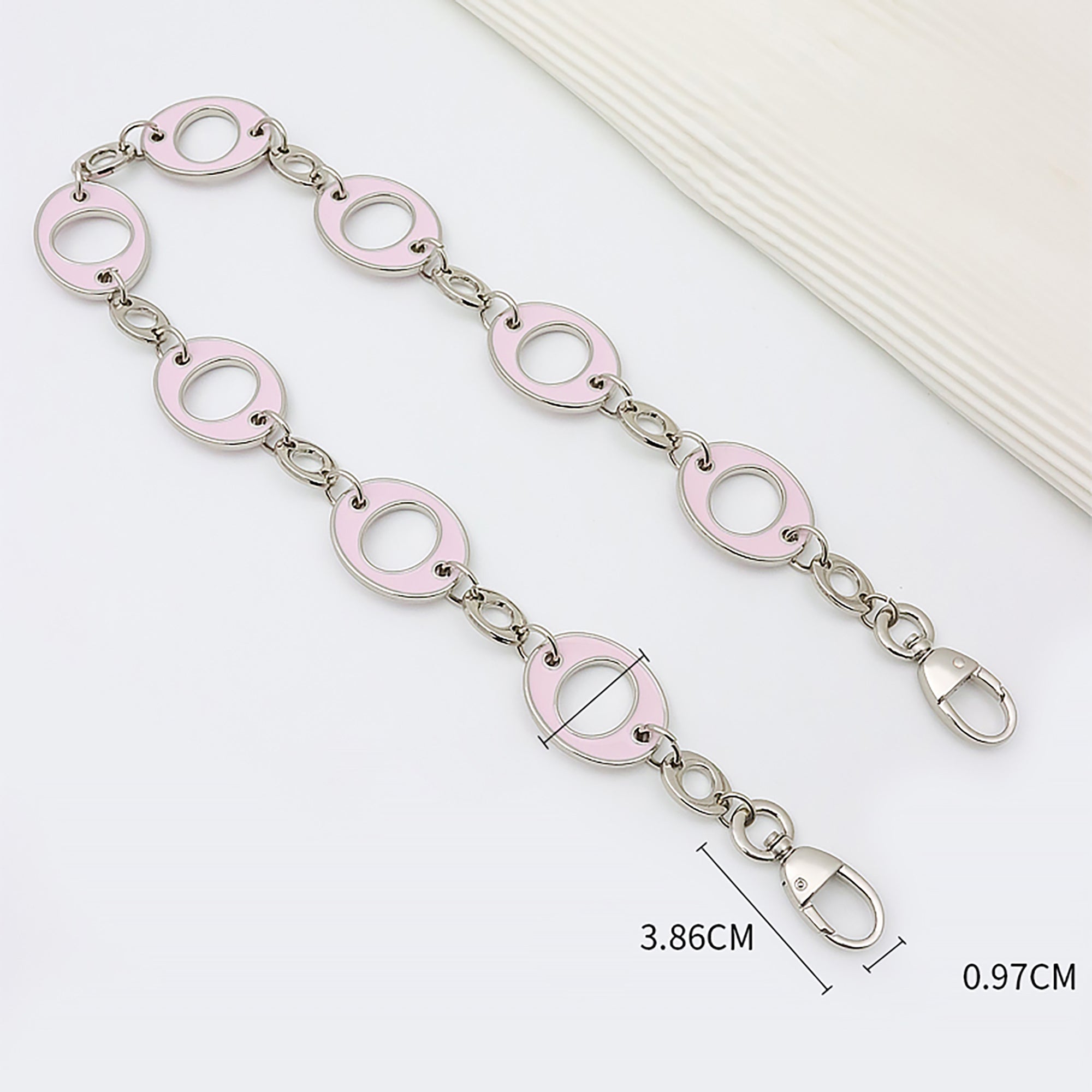 Hollow Circle Ring Chain Shoulder Strap – Versatile Wide Metal Replacement Chain for Bags
