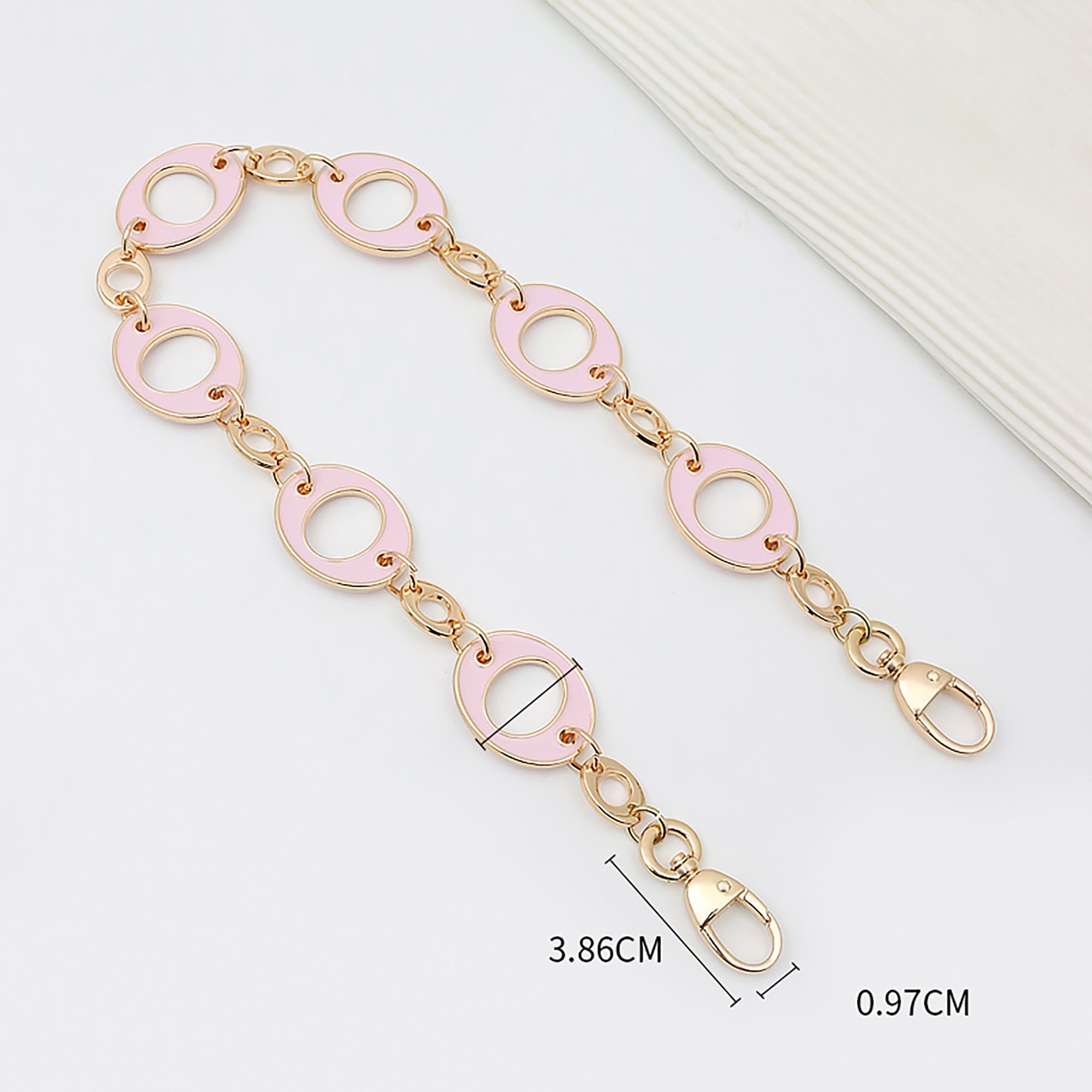 Hollow Circle Ring Chain Shoulder Strap – Versatile Wide Metal Replacement Chain for Bags