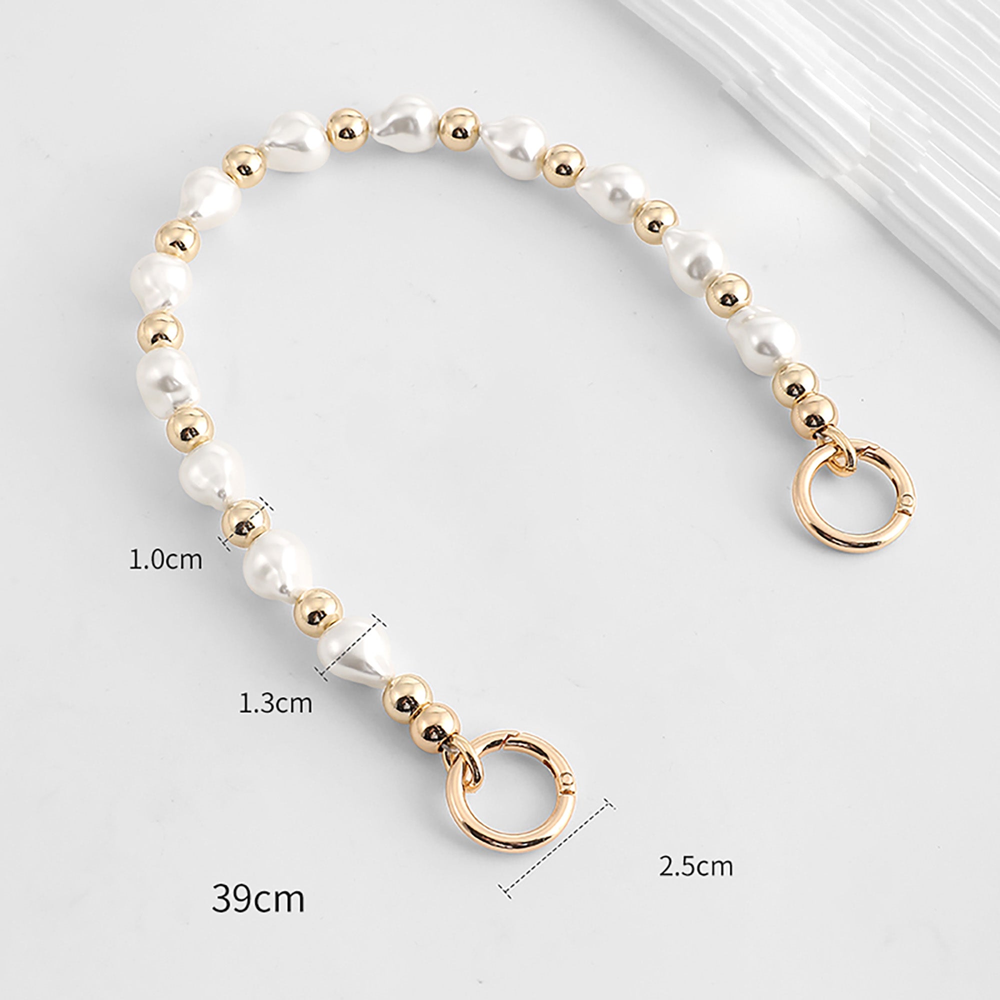 39cm Pearl decorative chain bag with short handbag modification chain accessories,Pearl chain