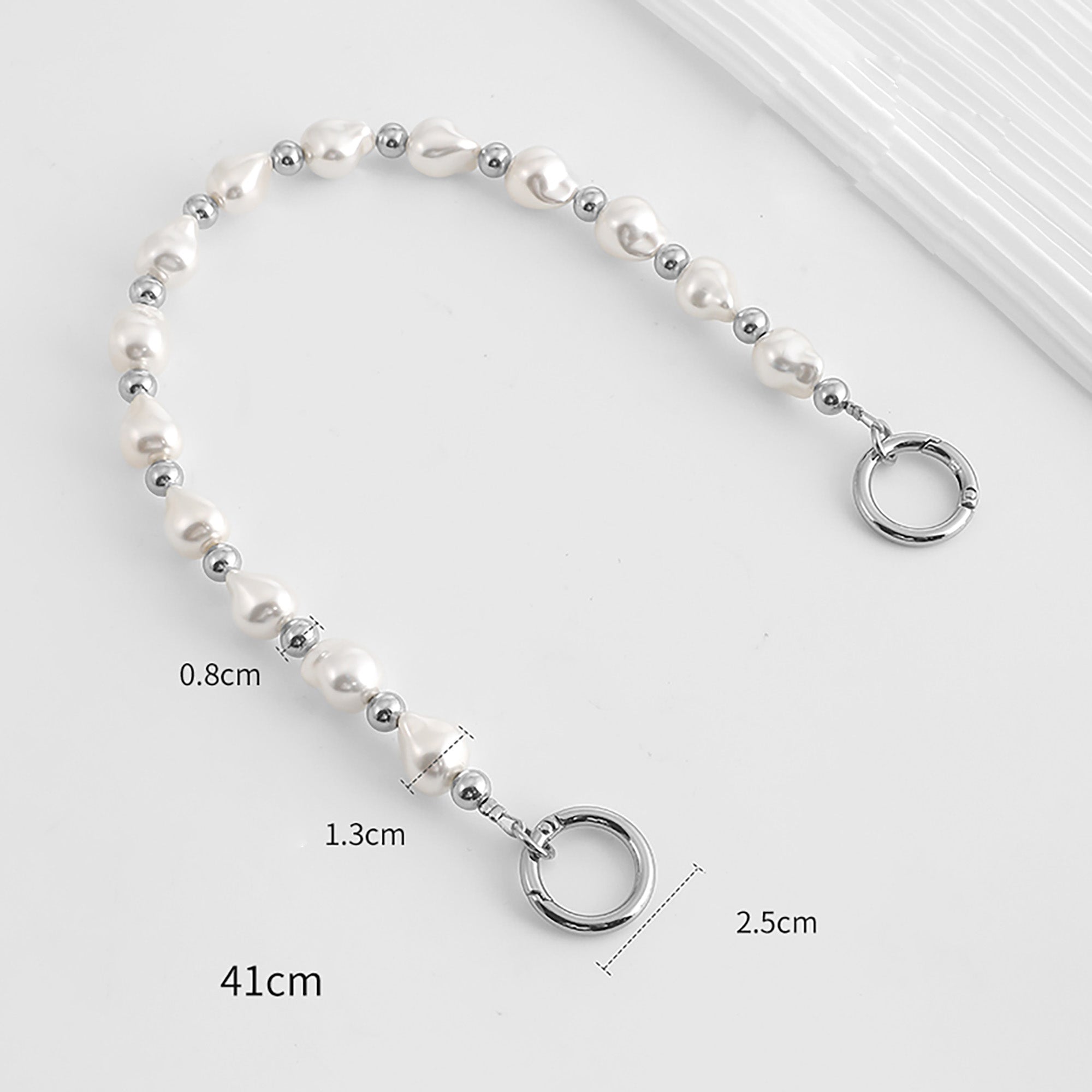 39cm Pearl decorative chain bag with short handbag modification chain accessories,Pearl chain