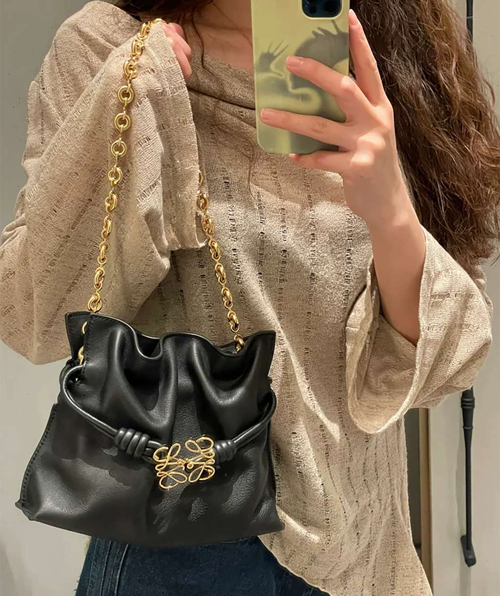 Handmade Flamenco Bag metal chain, crossbody bag replacement chain, donut single shoulder chain.