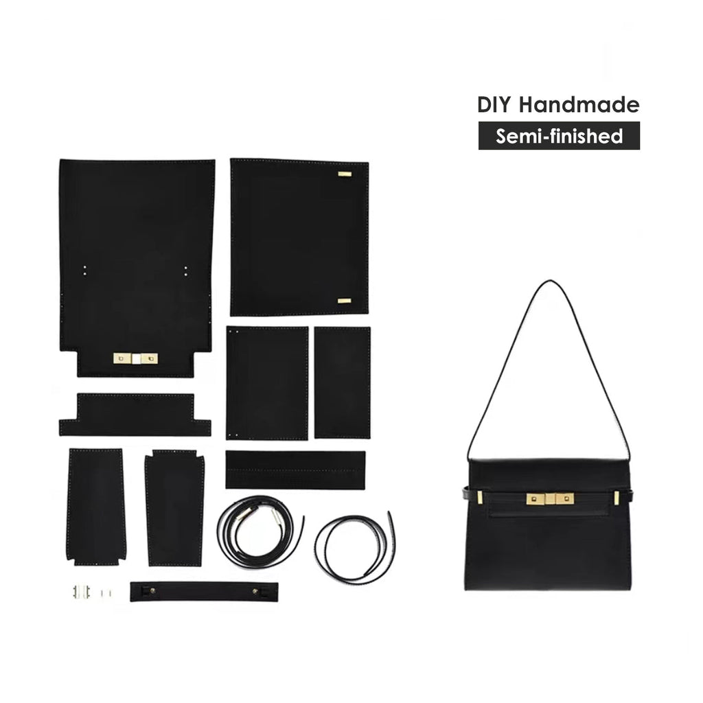 Designer Shoulder Bag Purse in Black for Women | DIY Handbag Kit - Wirkin™