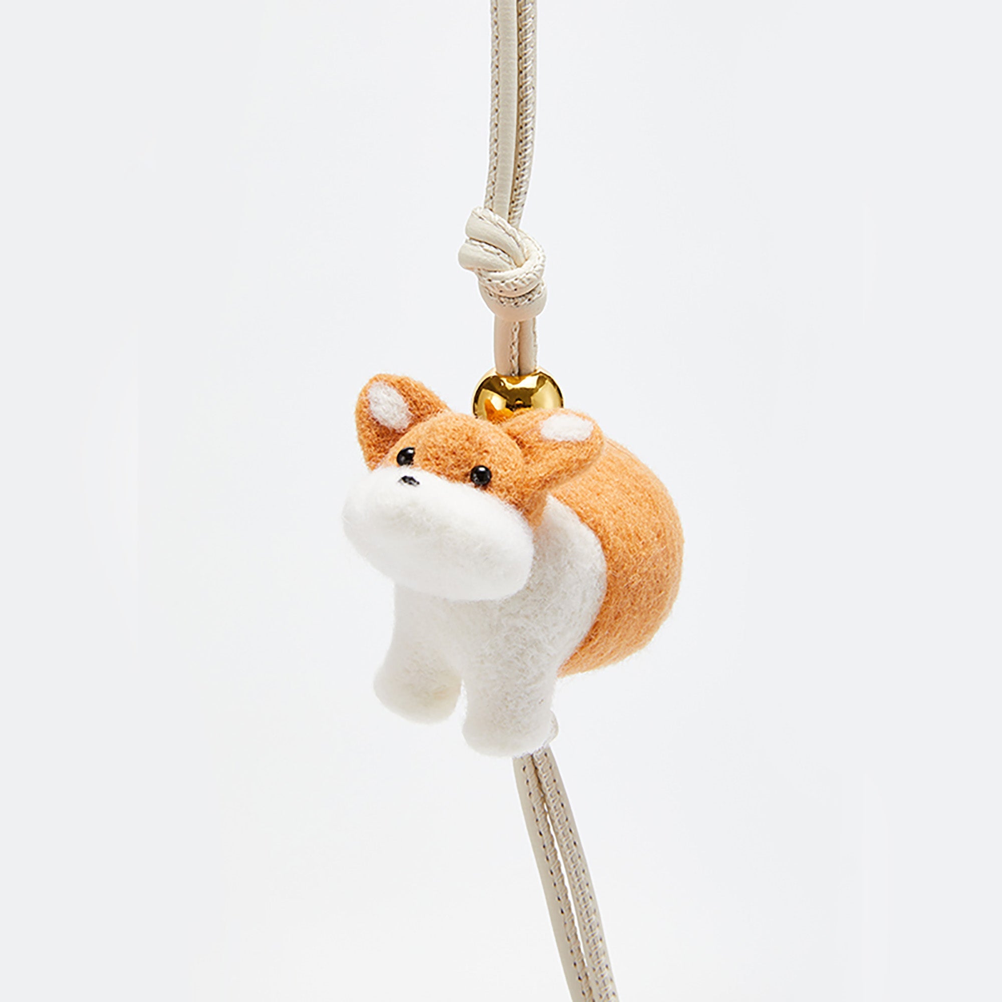 Handcrafted Felt Animal Keychain and Bag Charm – Unique Felt Car Hanging Decoration, Handmade