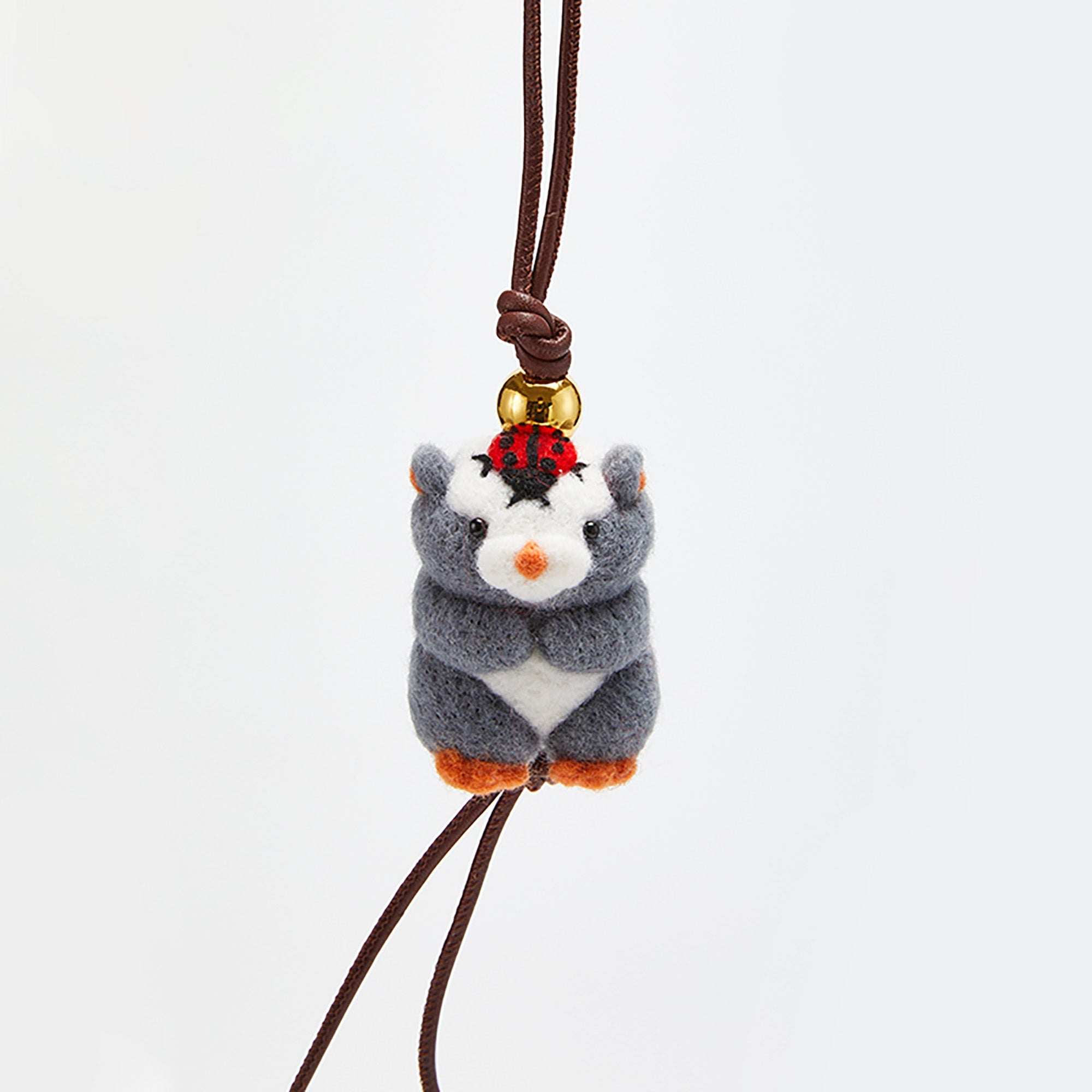 Handcrafted Felt Animal Keychain and Bag Charm – Unique Felt Car Hanging Decoration, Handmade