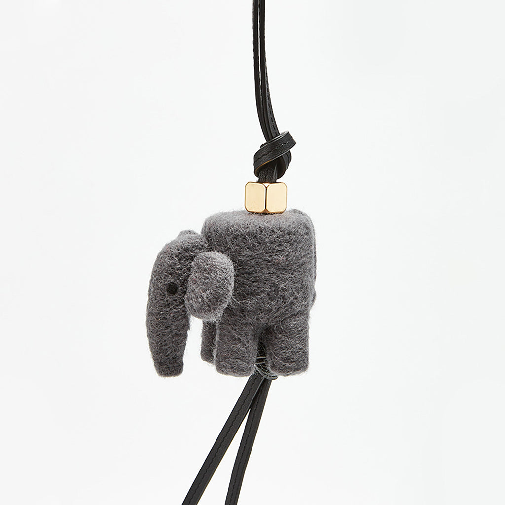 Handcrafted Felt Animal Keychain and Bag Charm – Unique Felt Car Hanging Decoration, Handmade