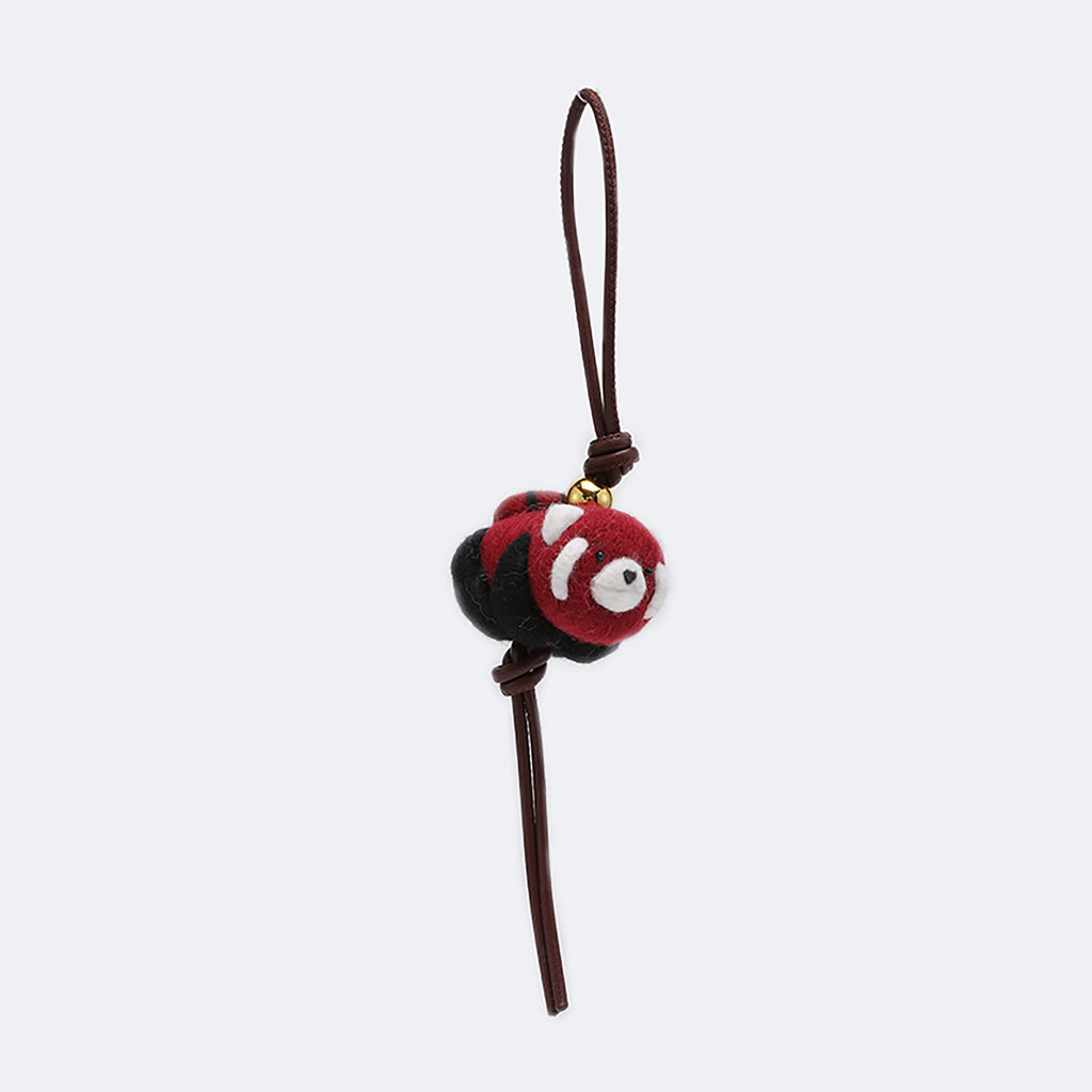 Handcrafted Felt Animal Keychain and Bag Charm – Unique Felt Car Hanging Decoration, Handmade