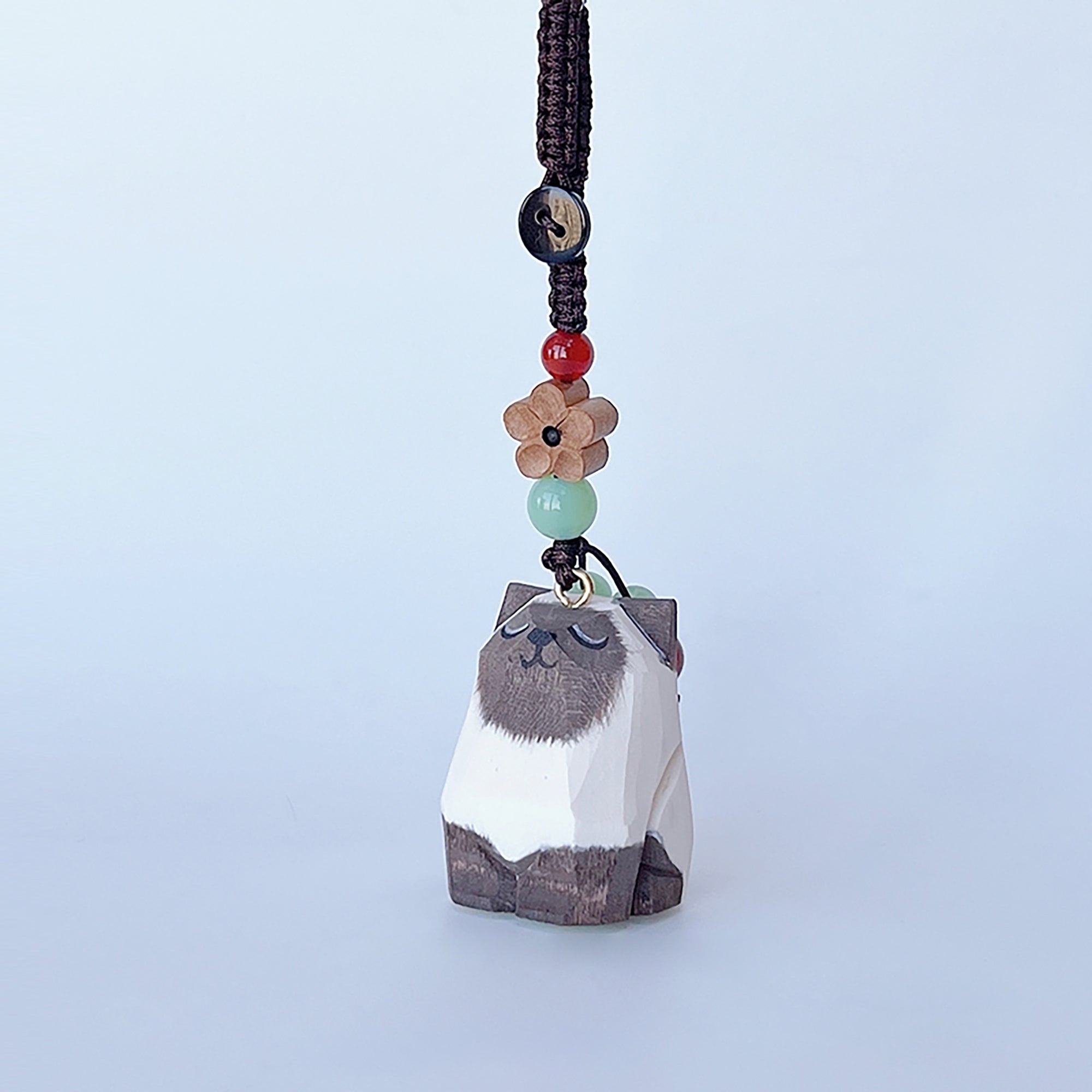 Handcrafted Wooden Pig Keychain – Car Key Holder, Backpack Decoration, Couple Gift, Exquisite Birthday Present for Friends