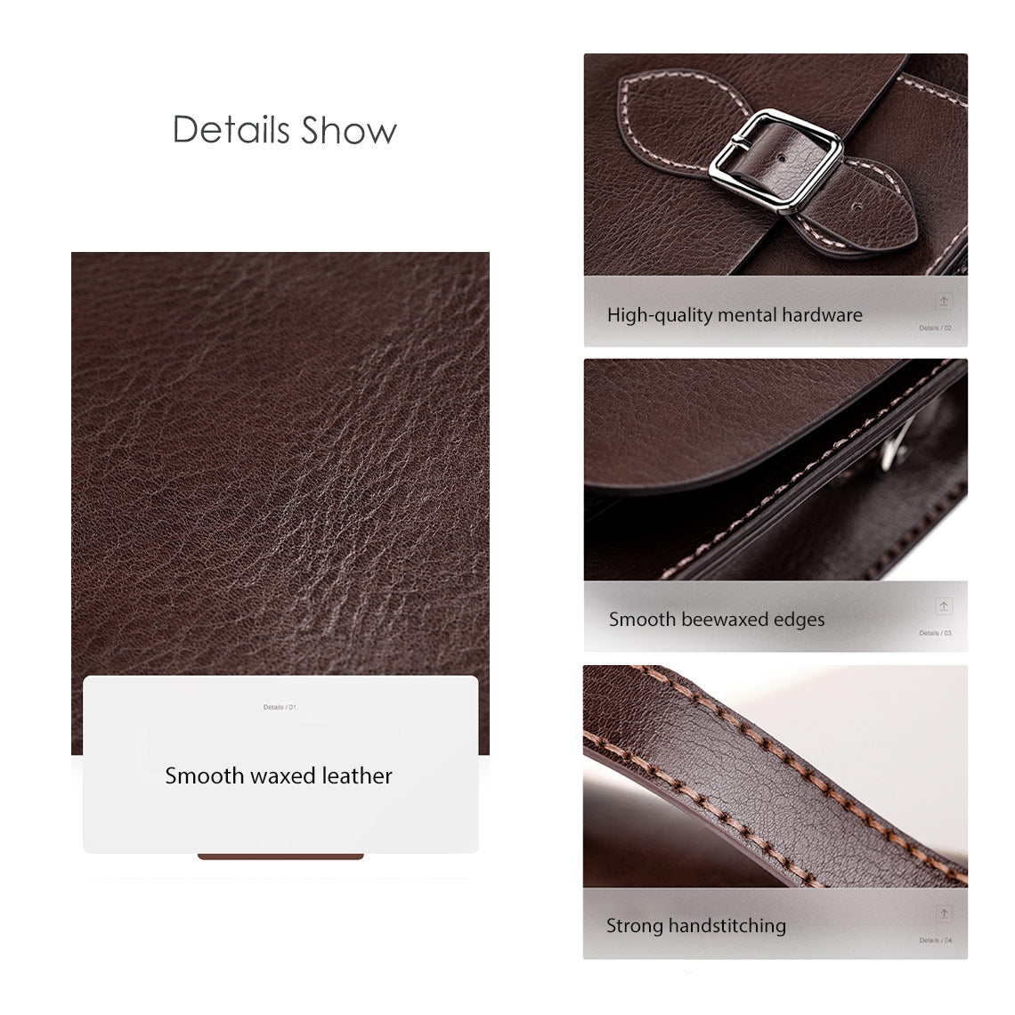 Wirkin® Leather Men Messenger Satchel Bag DIY Kit