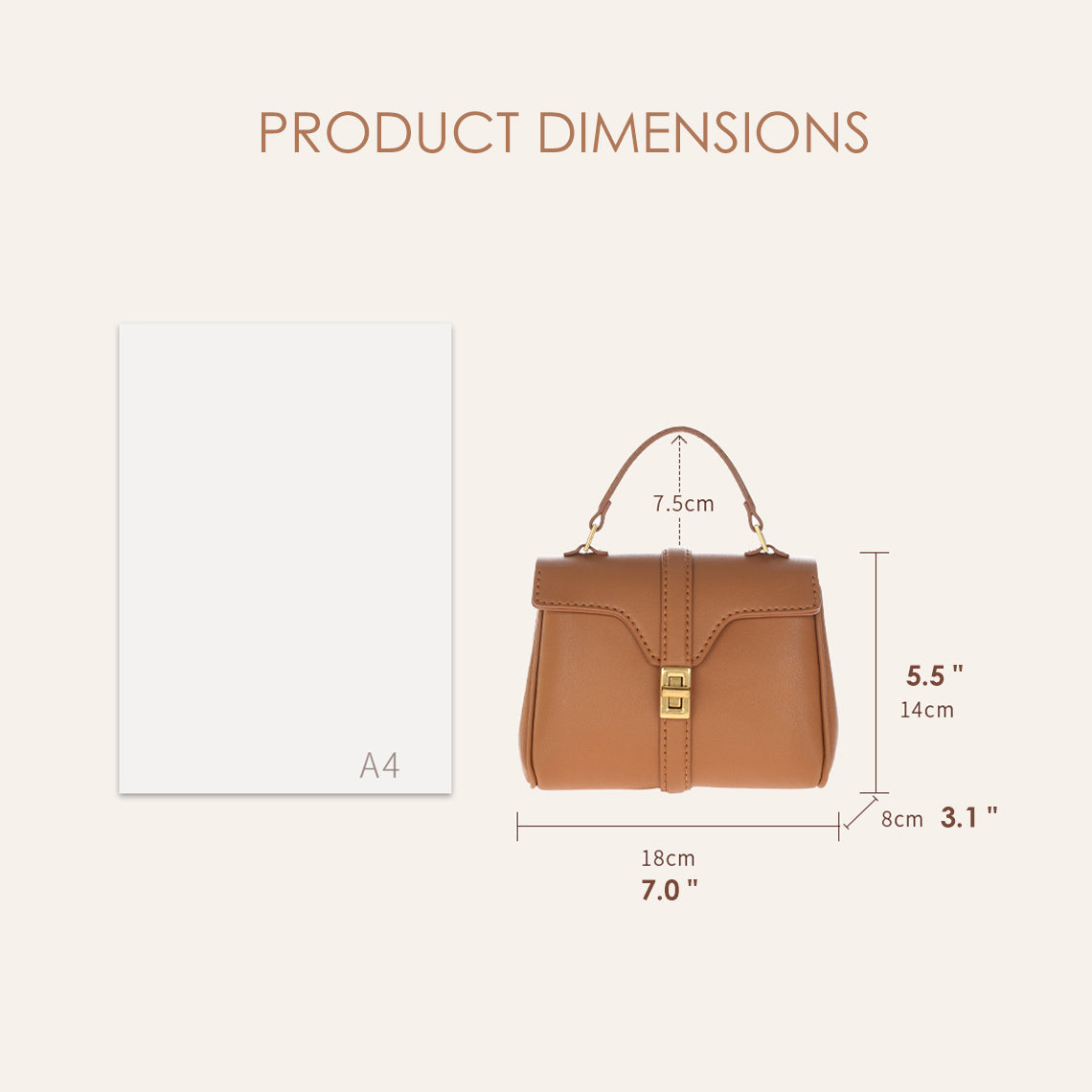 Wirkin® Leather Top Handle Mini Tote Bag DIY Kit