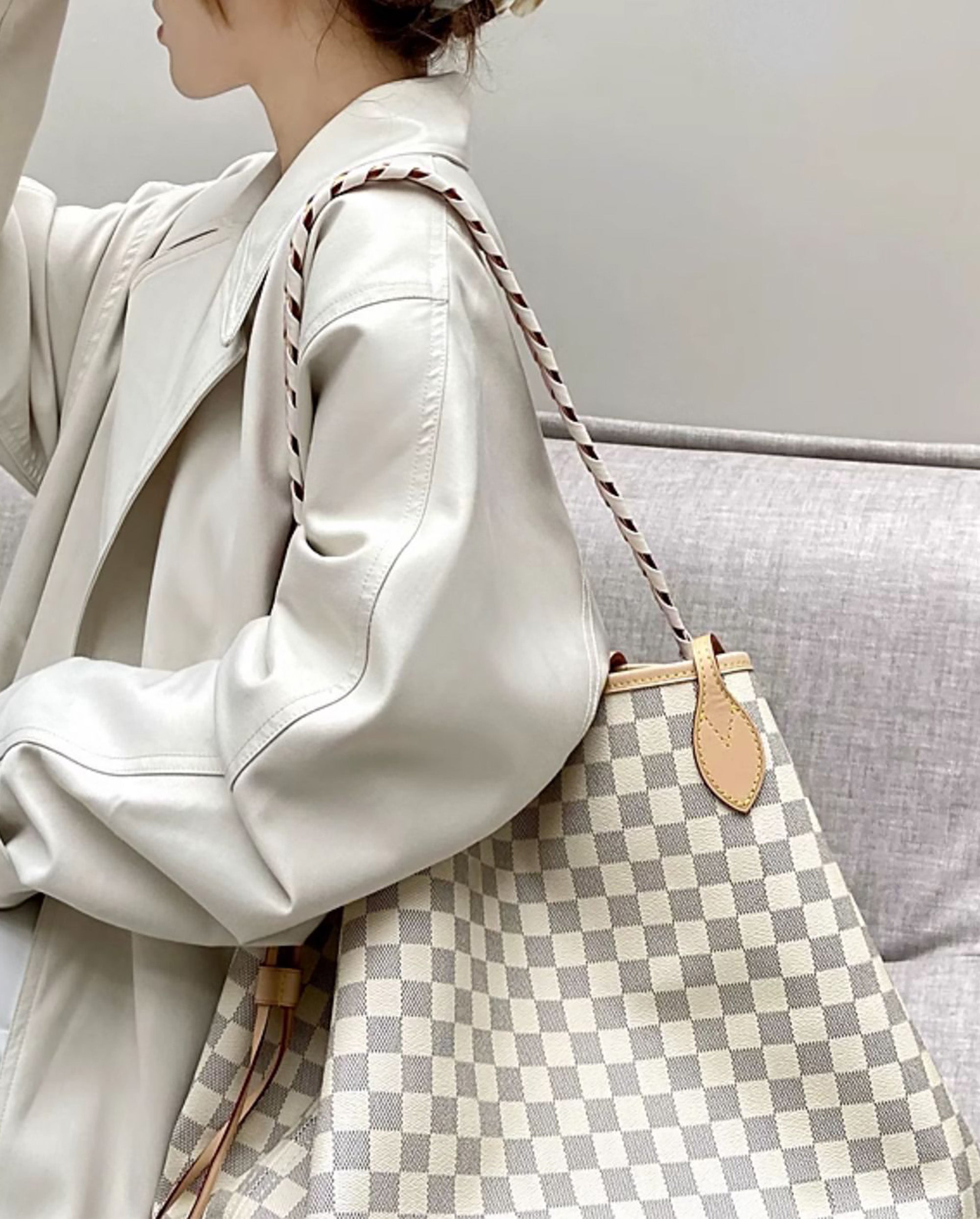 Neverfull Bag shoulder strap, women's underarm shoulder strap, high-quality leather shoulder strap for tote bags