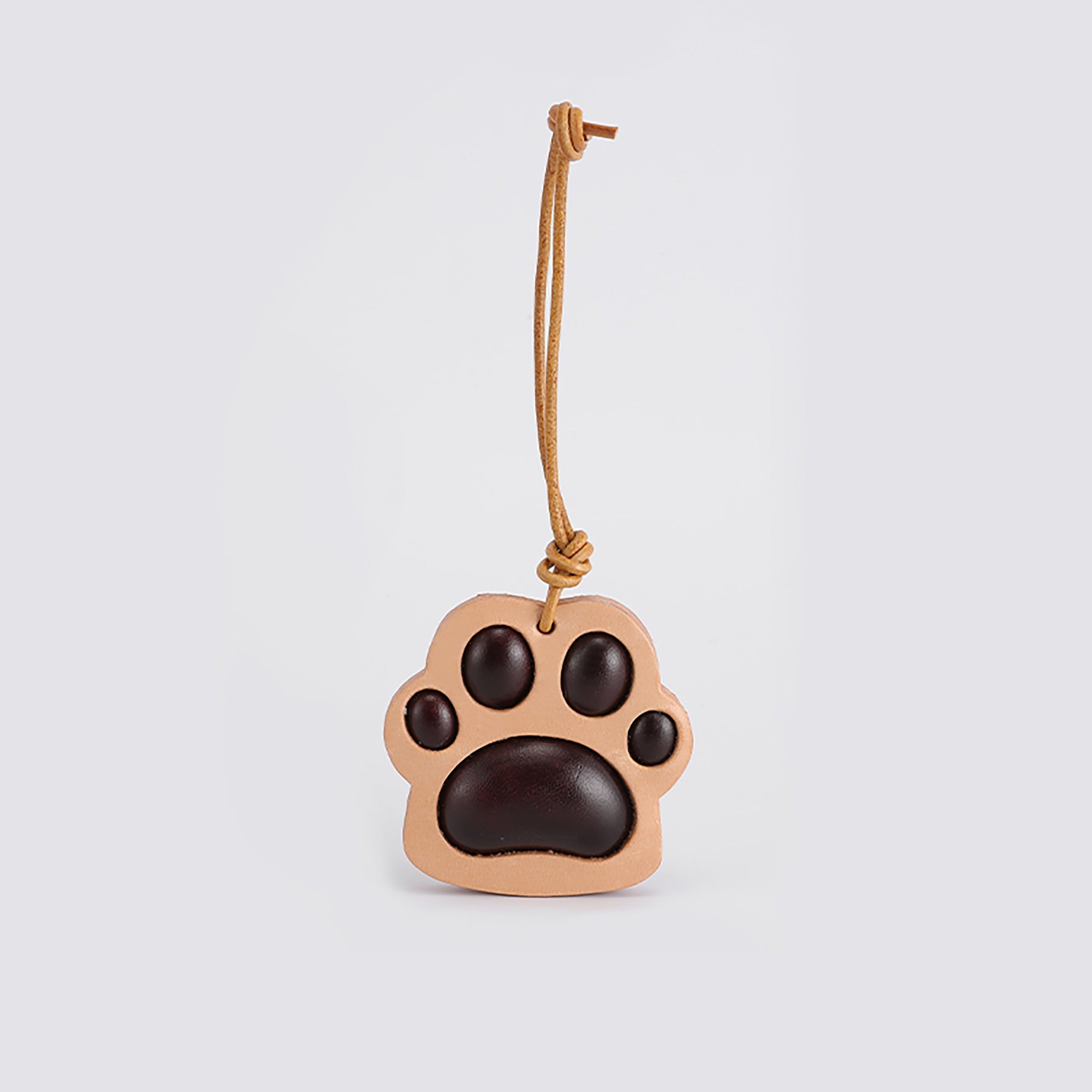 Cat paw charm, handmade wooden multi-color car accessory, bag keychain, backpack cute decorative pendant
