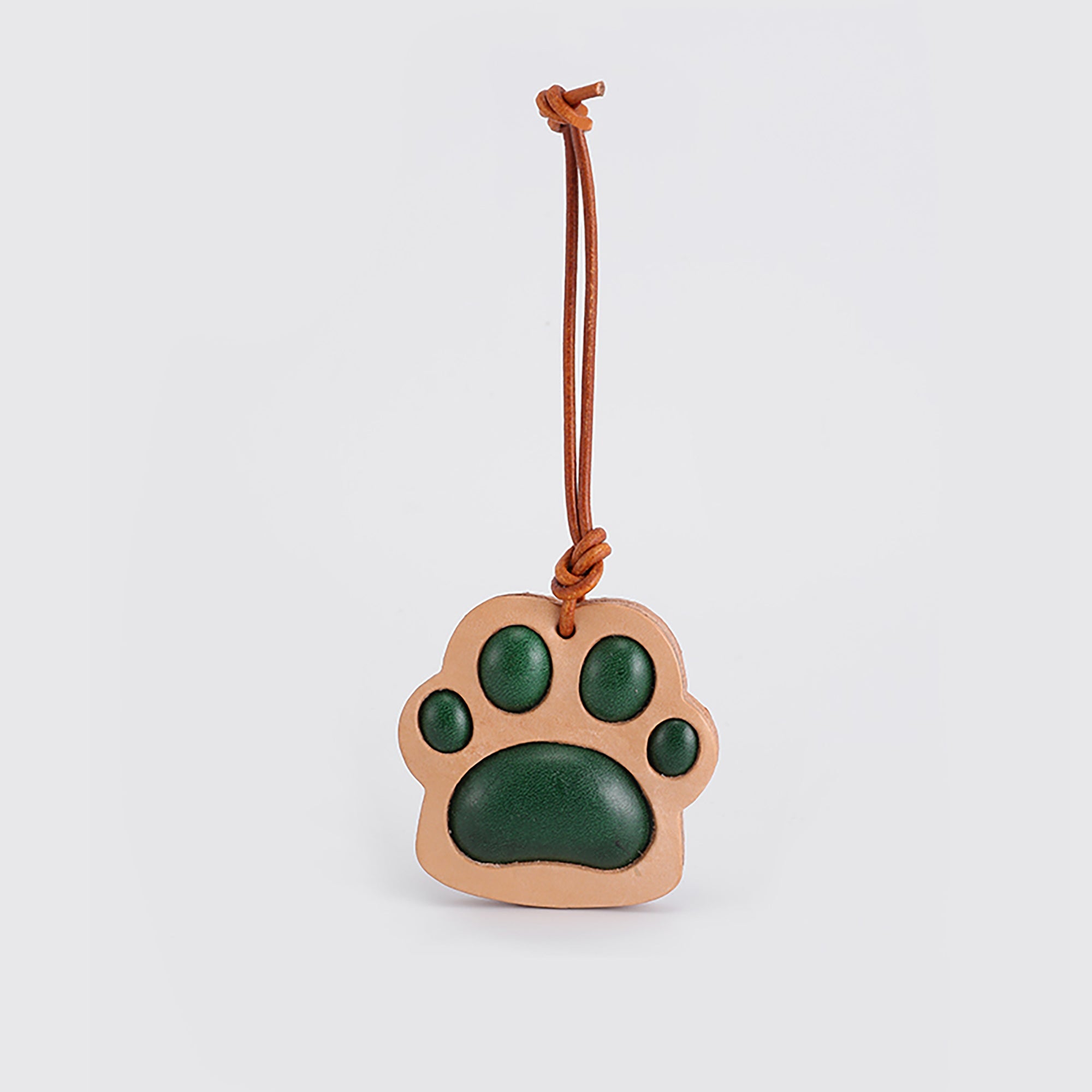 Cat paw charm, handmade wooden multi-color car accessory, bag keychain, backpack cute decorative pendant