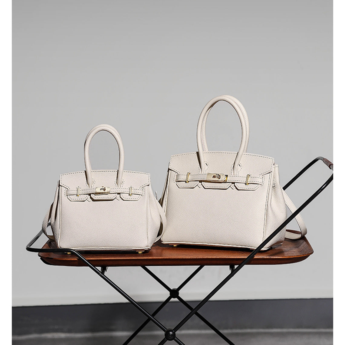 White Birkin Bag | DIY Leather  Bag Kit | Platinum Handbag | Wirkin™ 