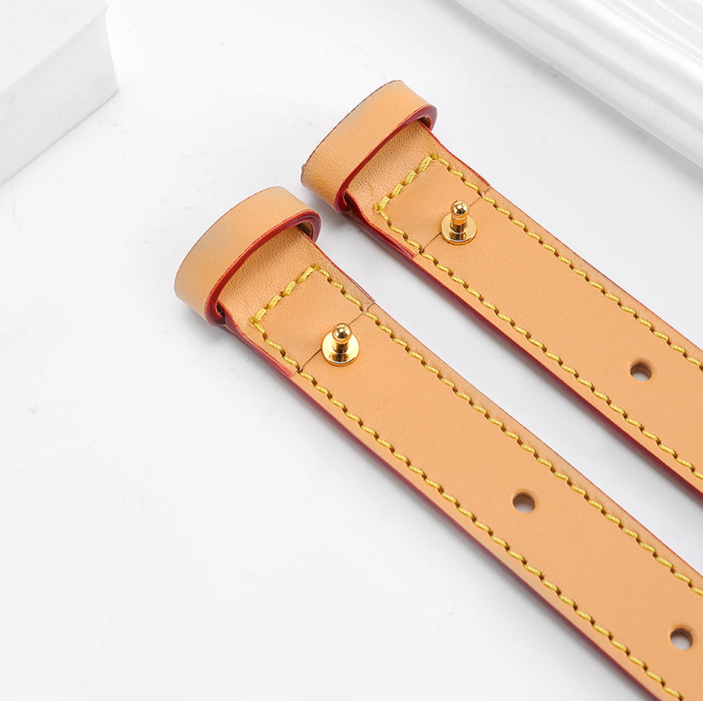 Carryall shoulder strap extension, suitable for replacing the short strap on small women's bags, a handmade genuine leather shoulder strap extension accessory.