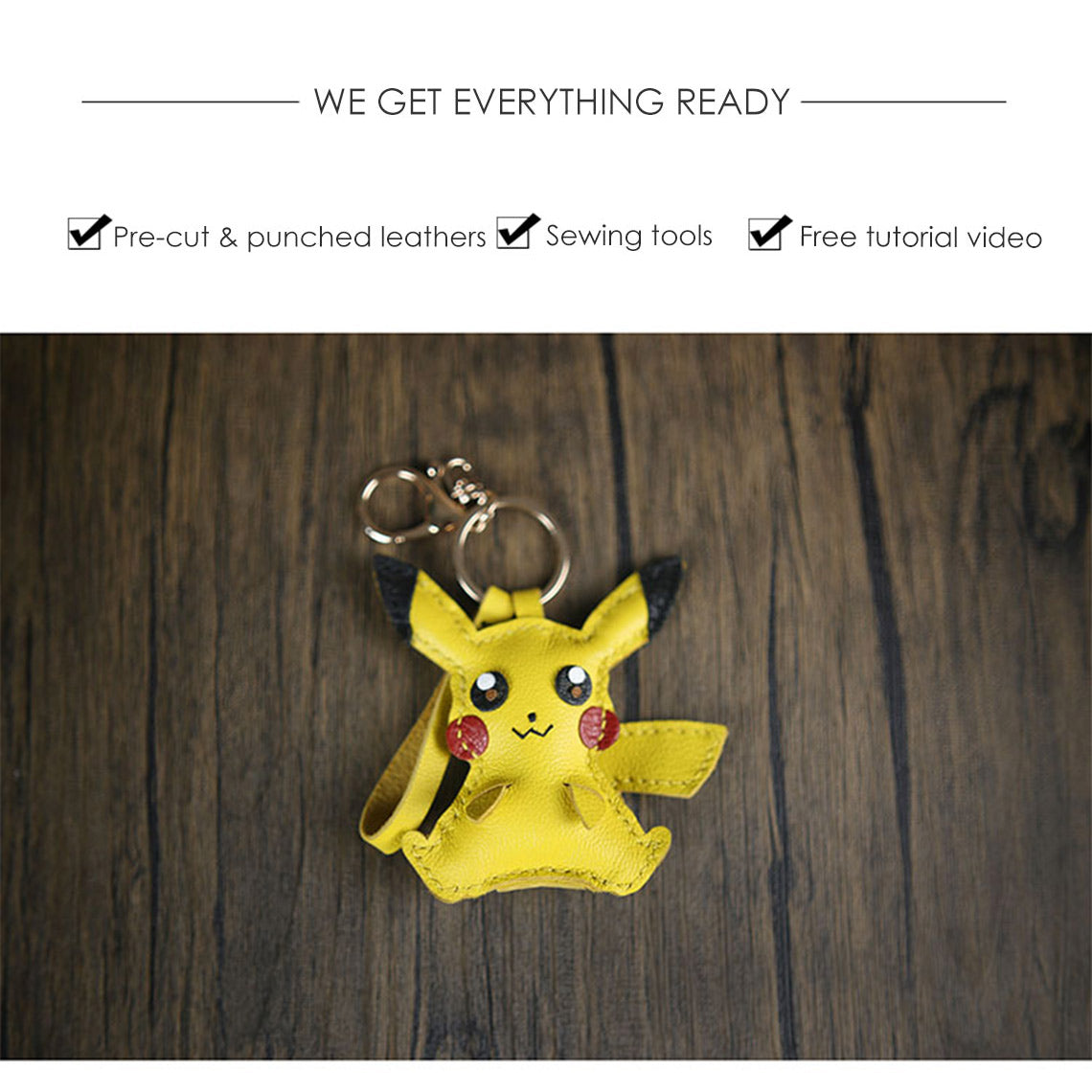 DIY Keychain Supplies | How to Make an Anime Pikachu Keychain charm | Wirkin™