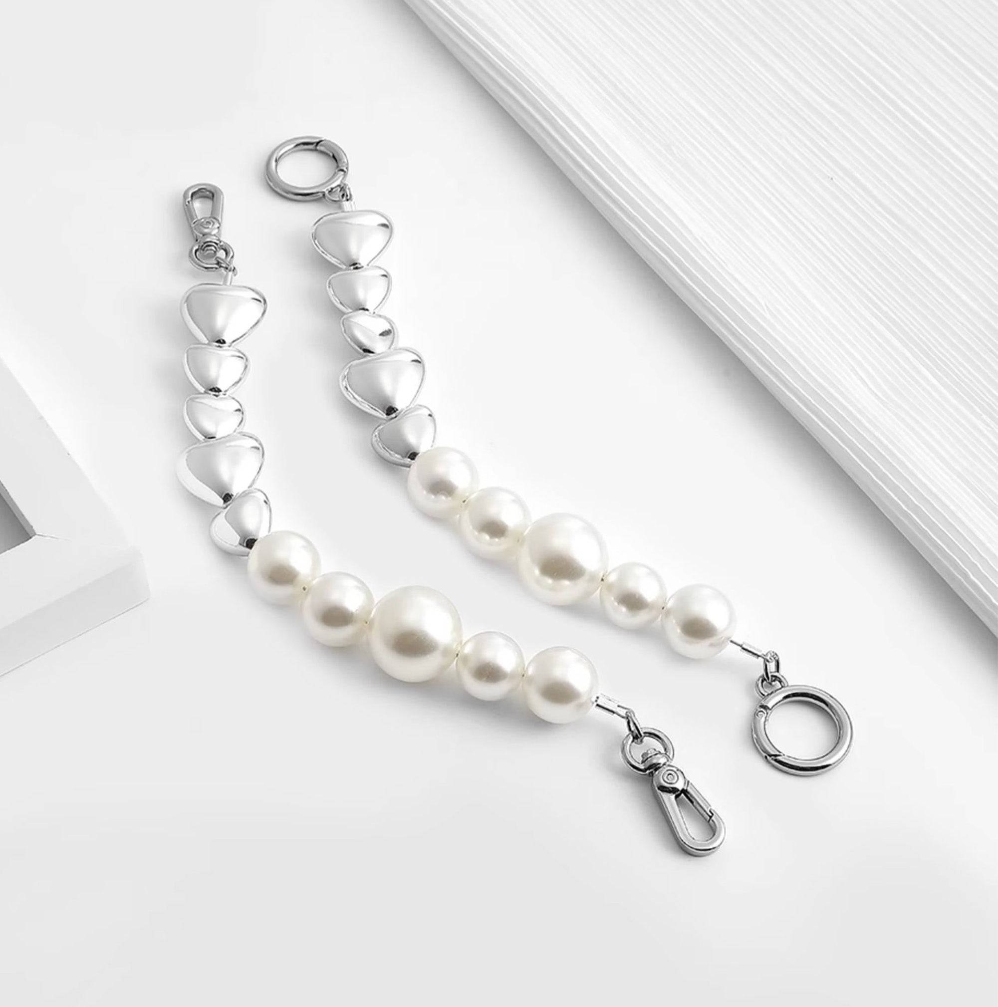 Handbag Replacement Chain, Decorative Bag Chain, Pearl Chain for Various Purses