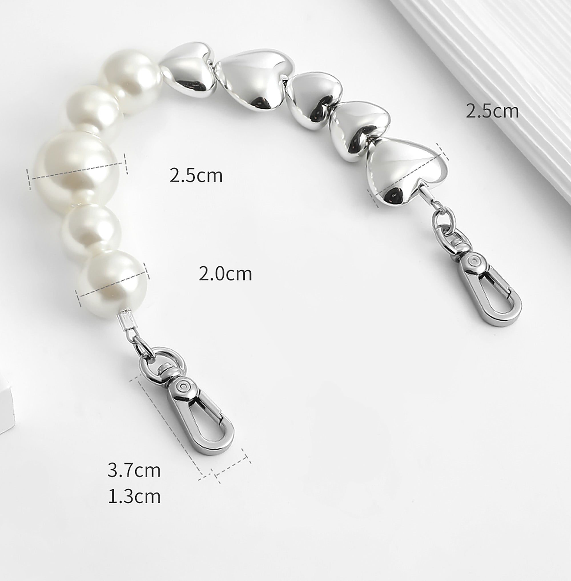 Handbag Replacement Chain, Decorative Bag Chain, Pearl Chain for Various Purses