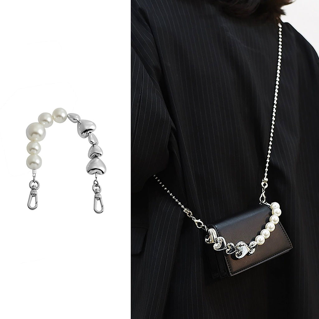 Handbag Replacement Chain, Decorative Bag Chain, Pearl Chain for Various Purses