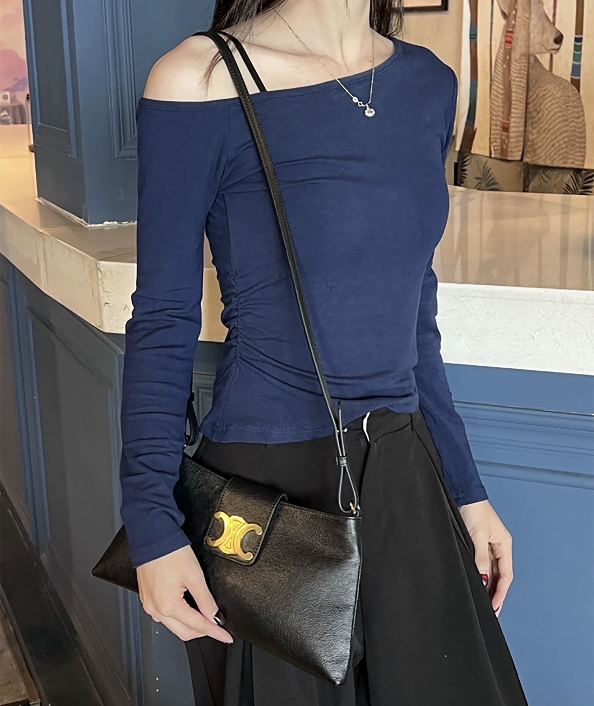 Triomphe Bag Replacement Strap, Genuine Leather Handmade Crossbody Strap, Fashion Shoulder Bag Strap