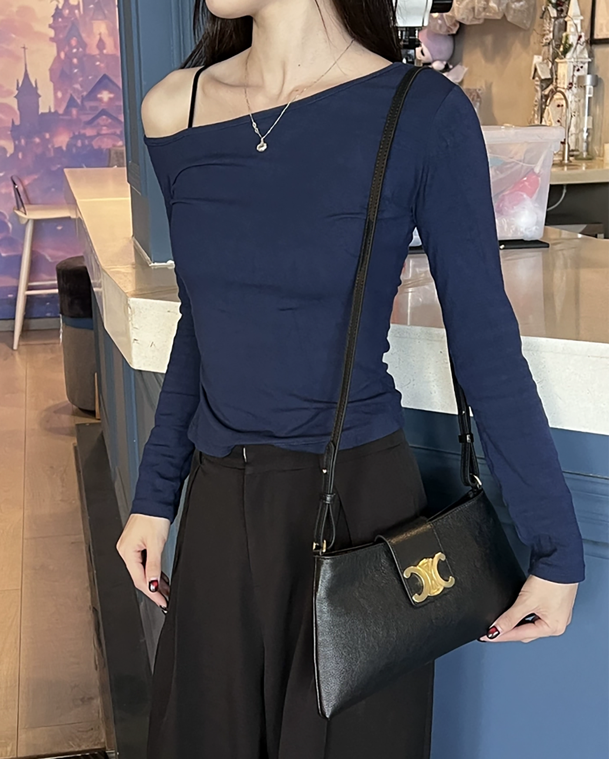 Triomphe Bag Replacement Strap, Genuine Leather Handmade Crossbody Strap, Fashion Shoulder Bag Strap