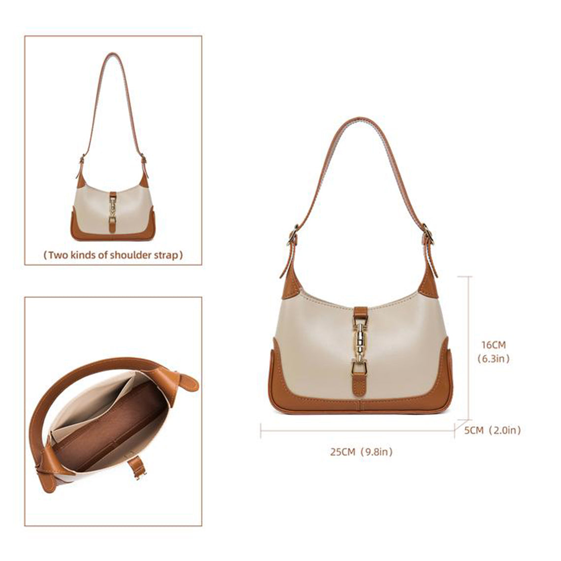 2 ways to wear: Handmade Leather Jackie Bag DIY Kit | DIY Jackie Bag Kit | Wirkin™