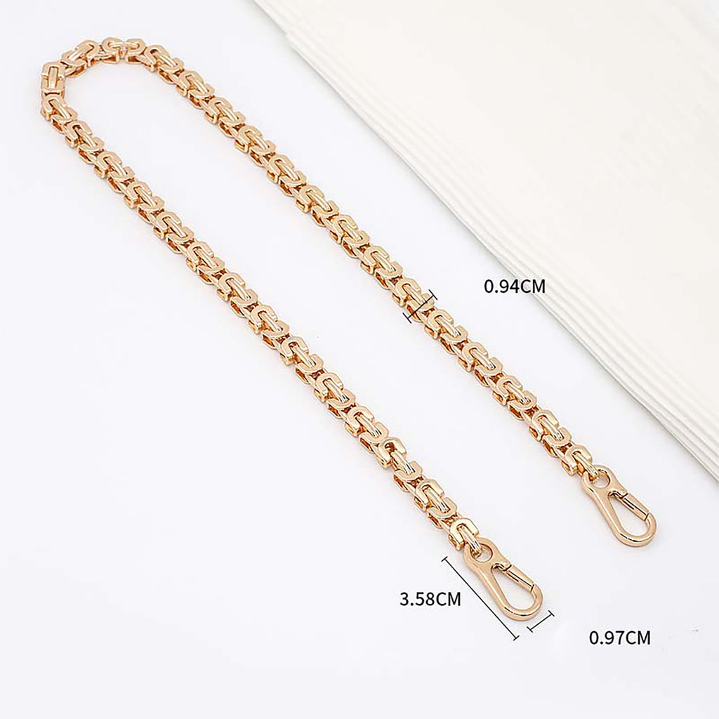 Cuban Link Chain Shoulder Strap – Luxury Metal Crossbody Replacement Strap for Bag Customization