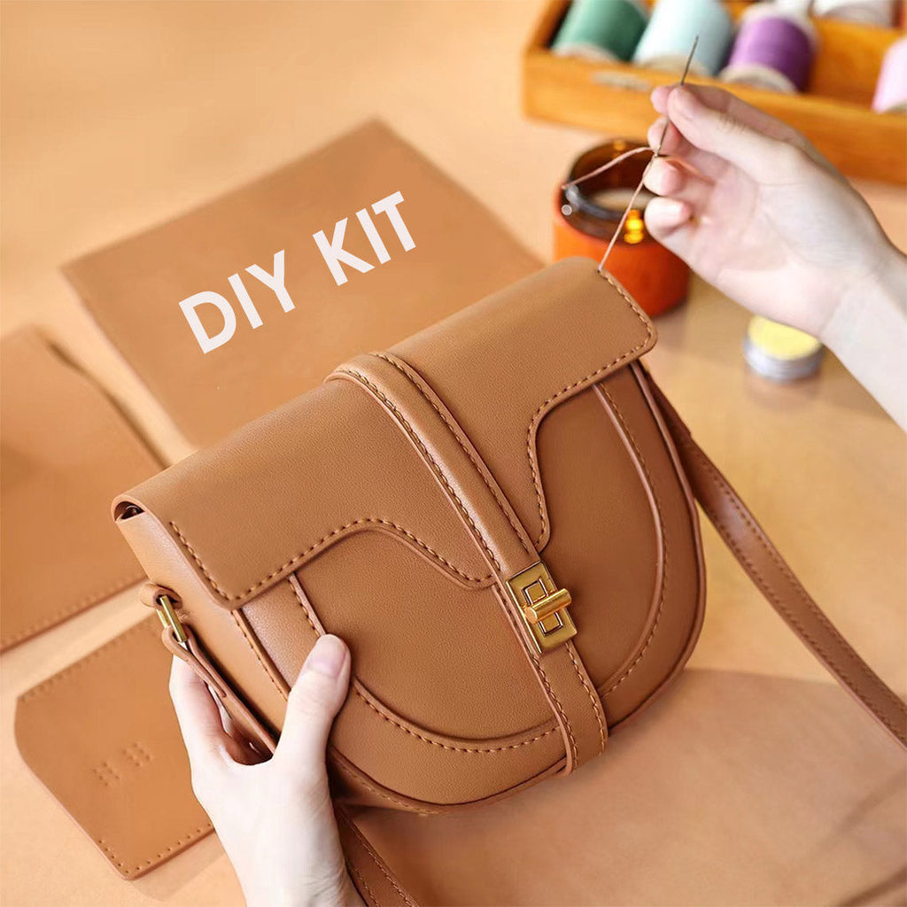 DIY Saddle bag | Brown crossbody saddle bag | Wirkin™