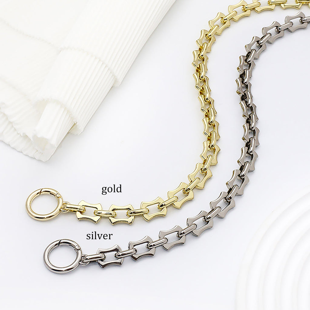 Alloy Metal Bag Chain Strap – Fade-Resistant Replacement Shoulder & Crossbody Strap for Bag Customization
