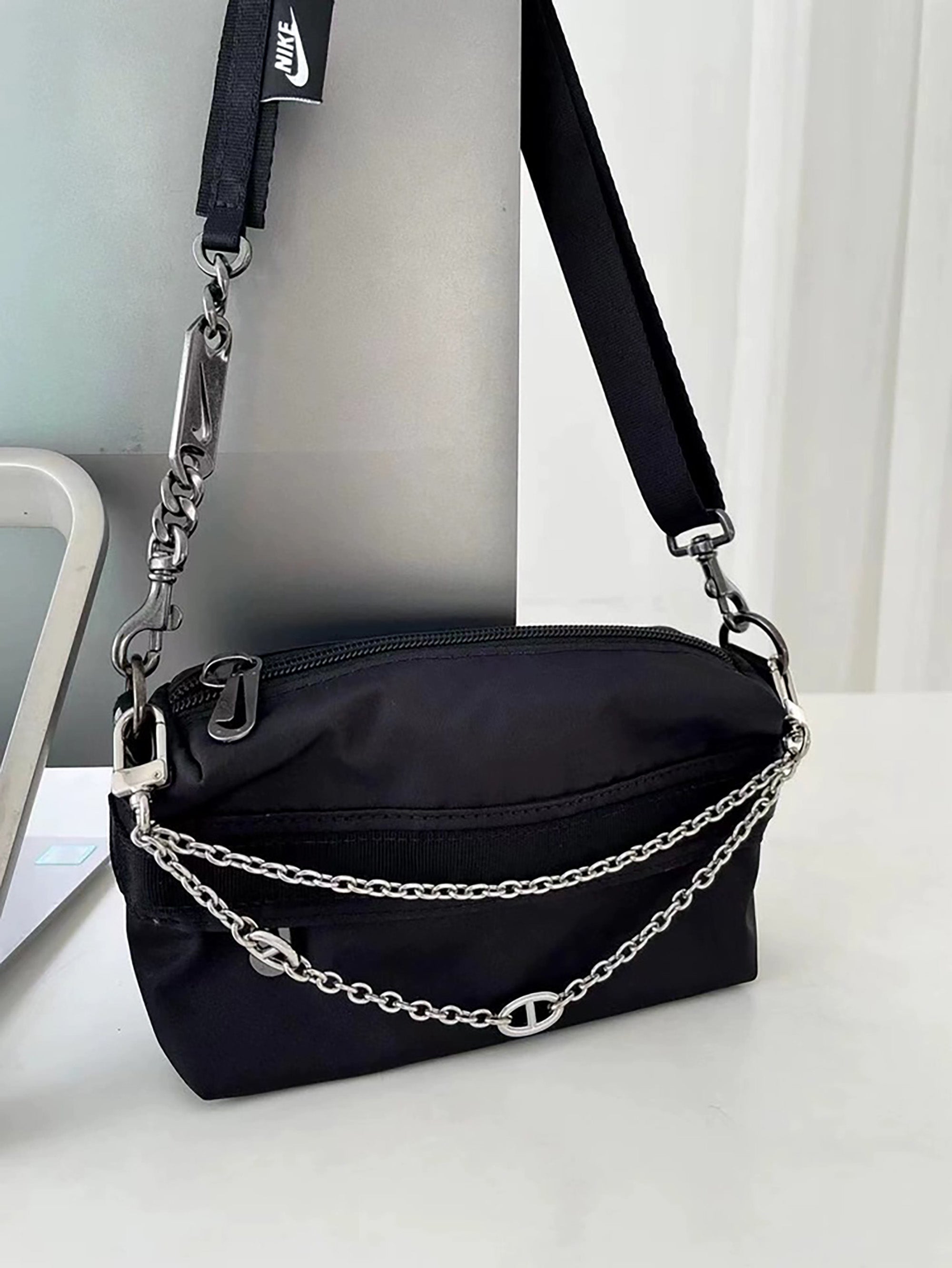 Nike Nylon Bag Transformation Pendant Chain Extension Accessories, Farandole Chain Bag Decoration Chain