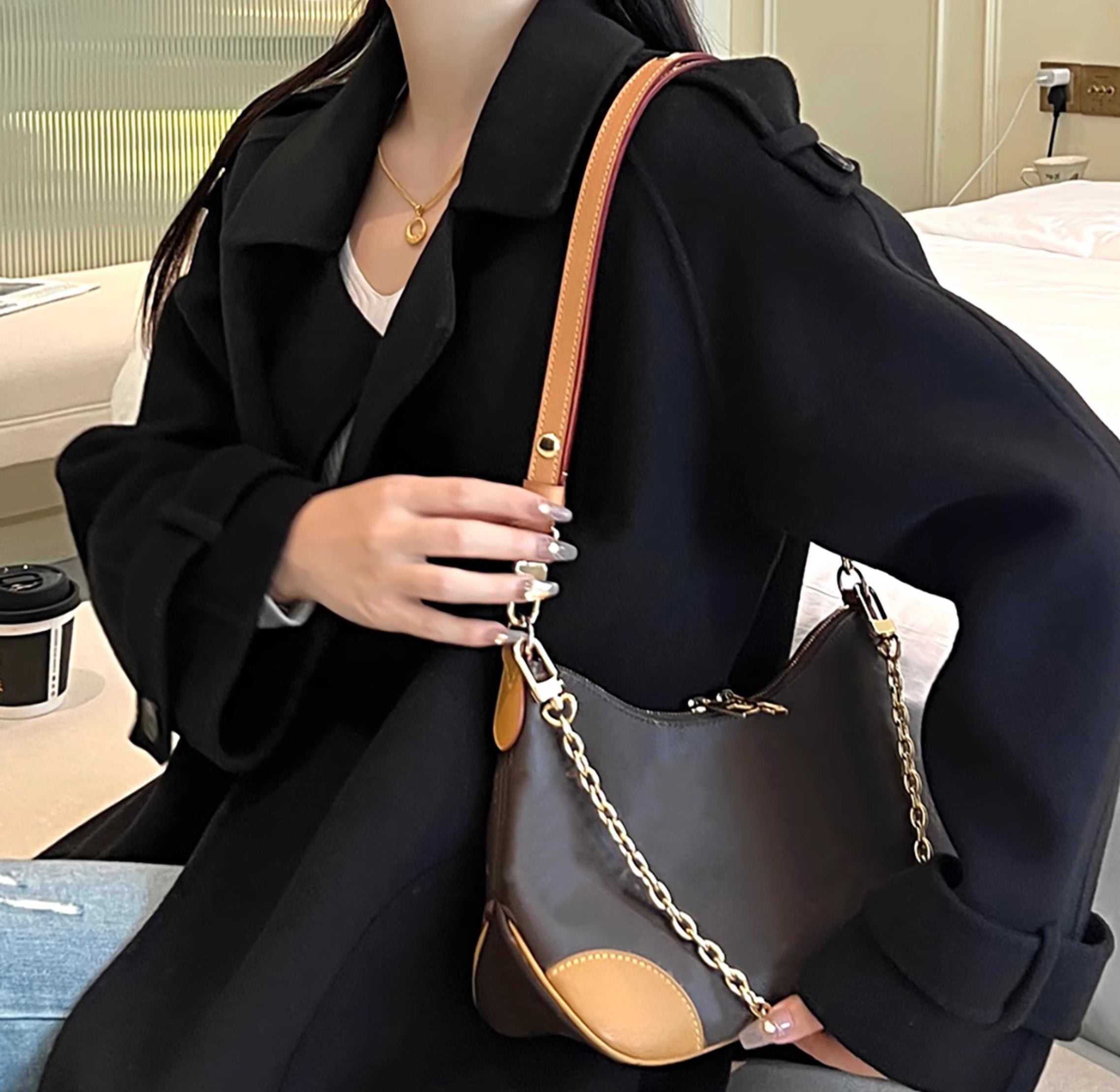 Genuine Leather Shoulder Strap for Boulogne PM Monogram – Replacement Bag Strap, Premium Quality Adjustable Strap for Handbags