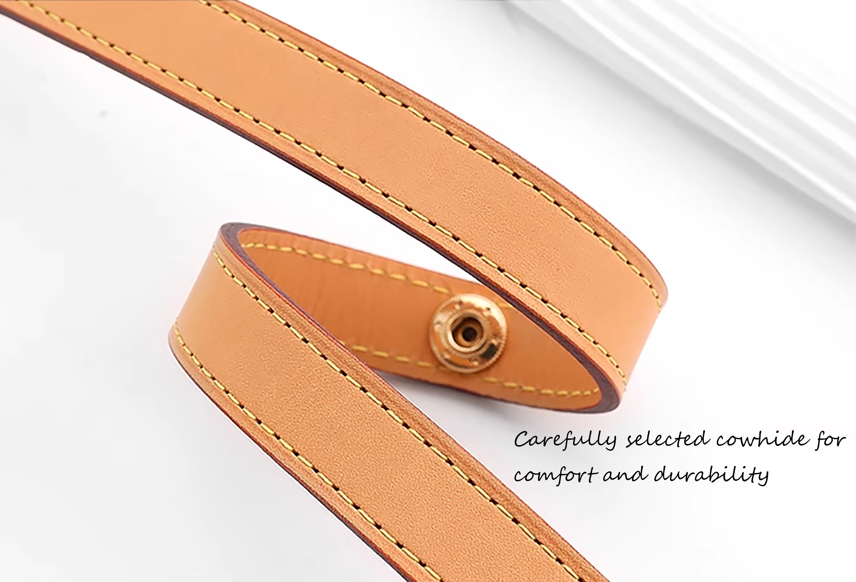 Genuine Leather Shoulder Strap for Boulogne PM Monogram – Replacement Bag Strap, Premium Quality Adjustable Strap for Handbags