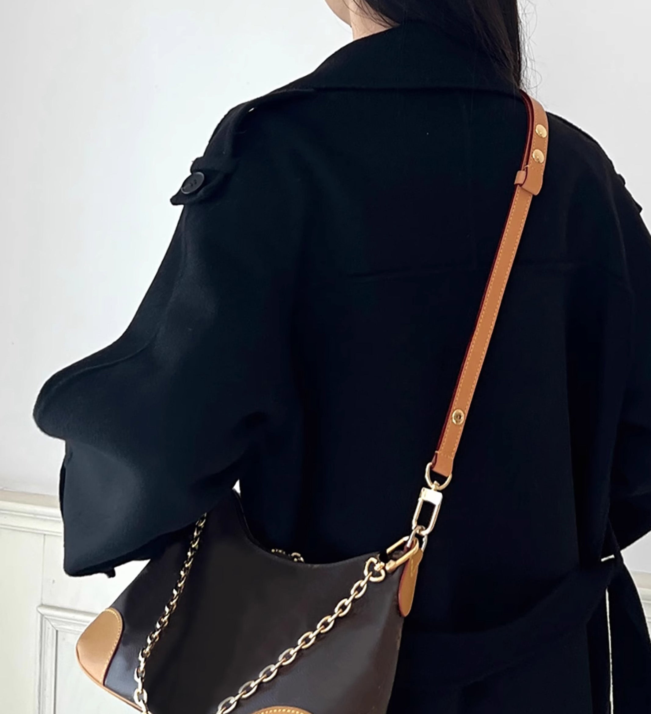 Genuine Leather Shoulder Strap for Boulogne PM Monogram – Replacement Bag Strap, Premium Quality Adjustable Strap for Handbags