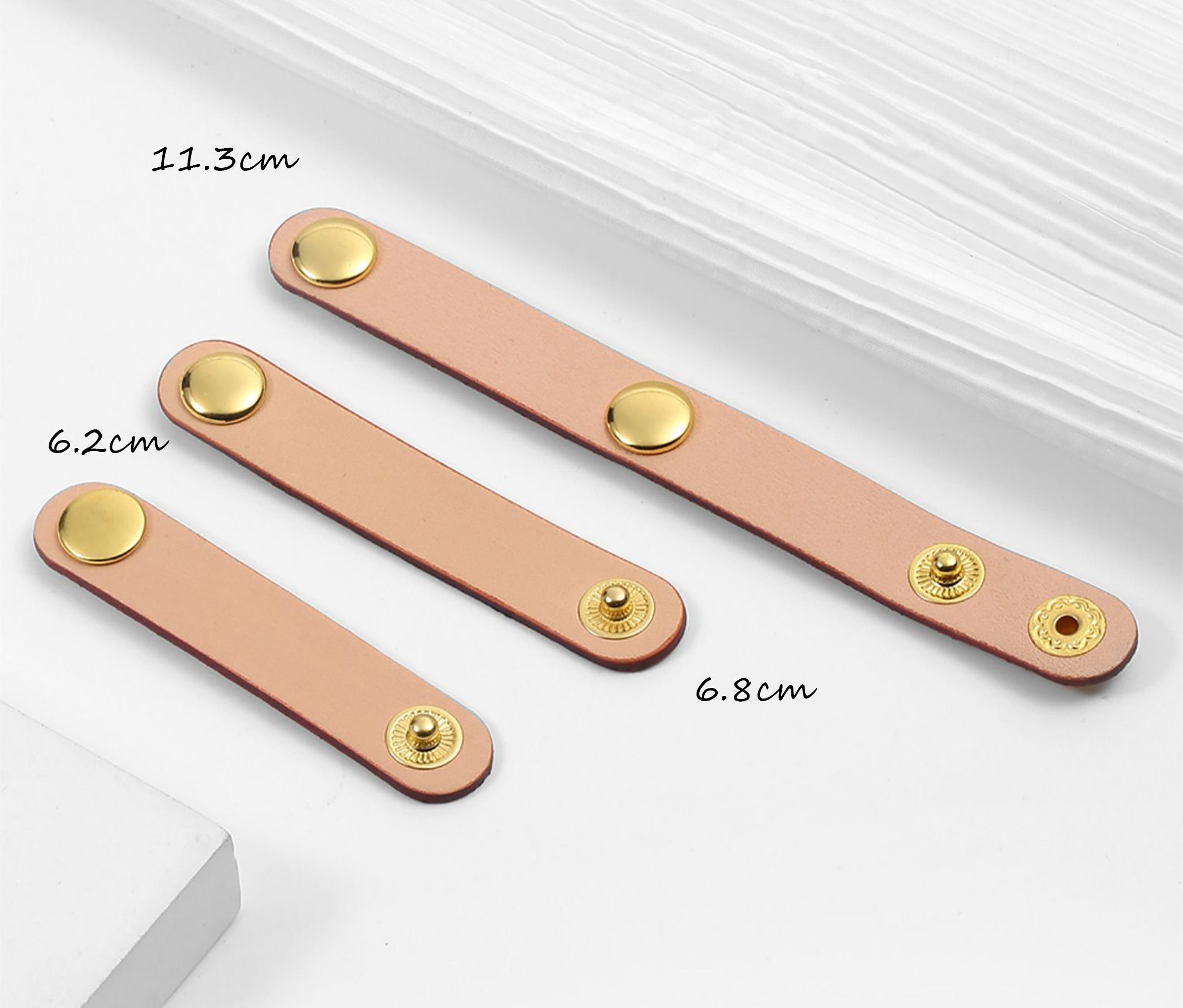 Bag strap shortening buckle, genuine leather bag accessory, strap length adjuster