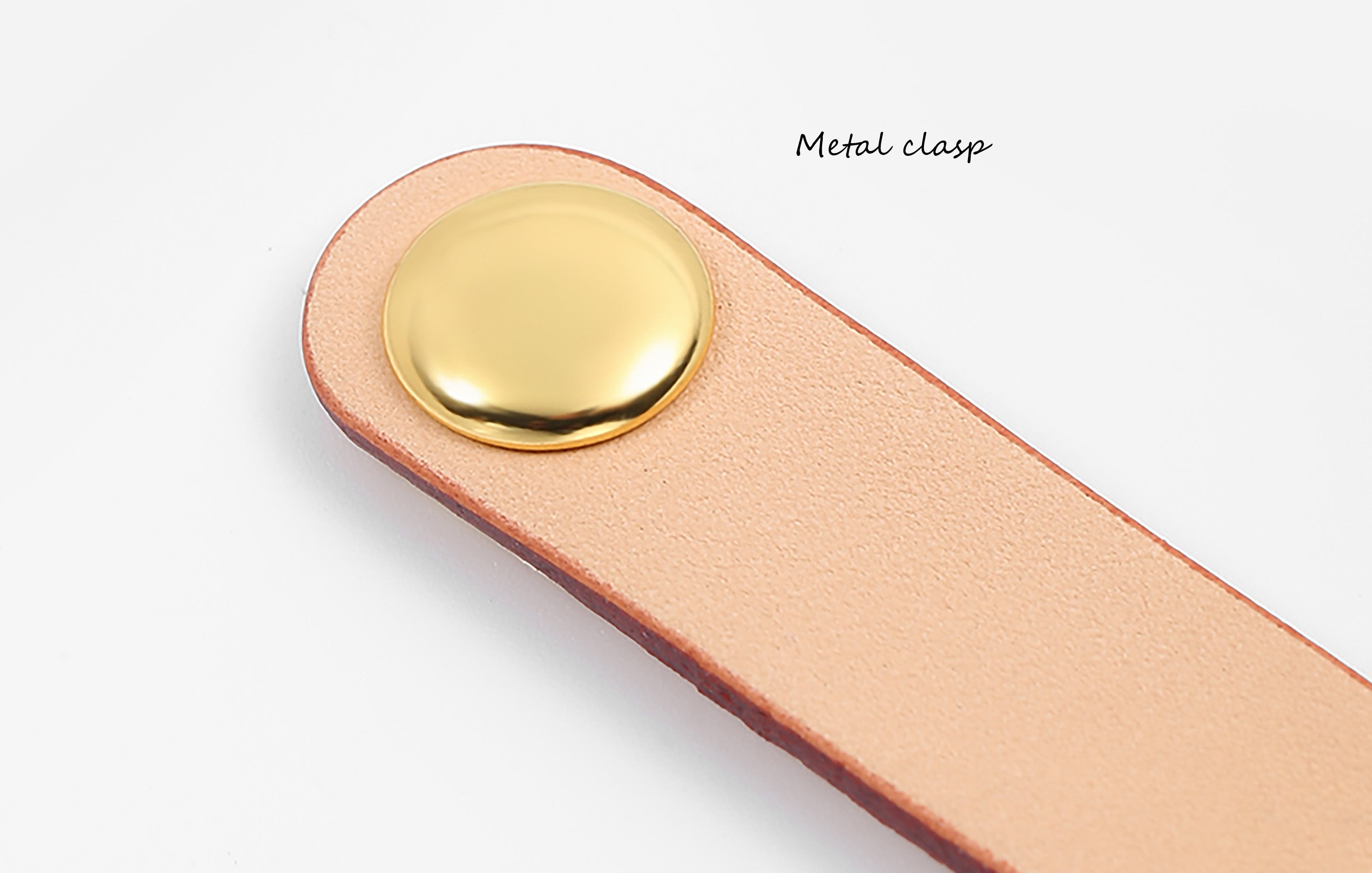 Bag strap shortening buckle, genuine leather bag accessory, strap length adjuster