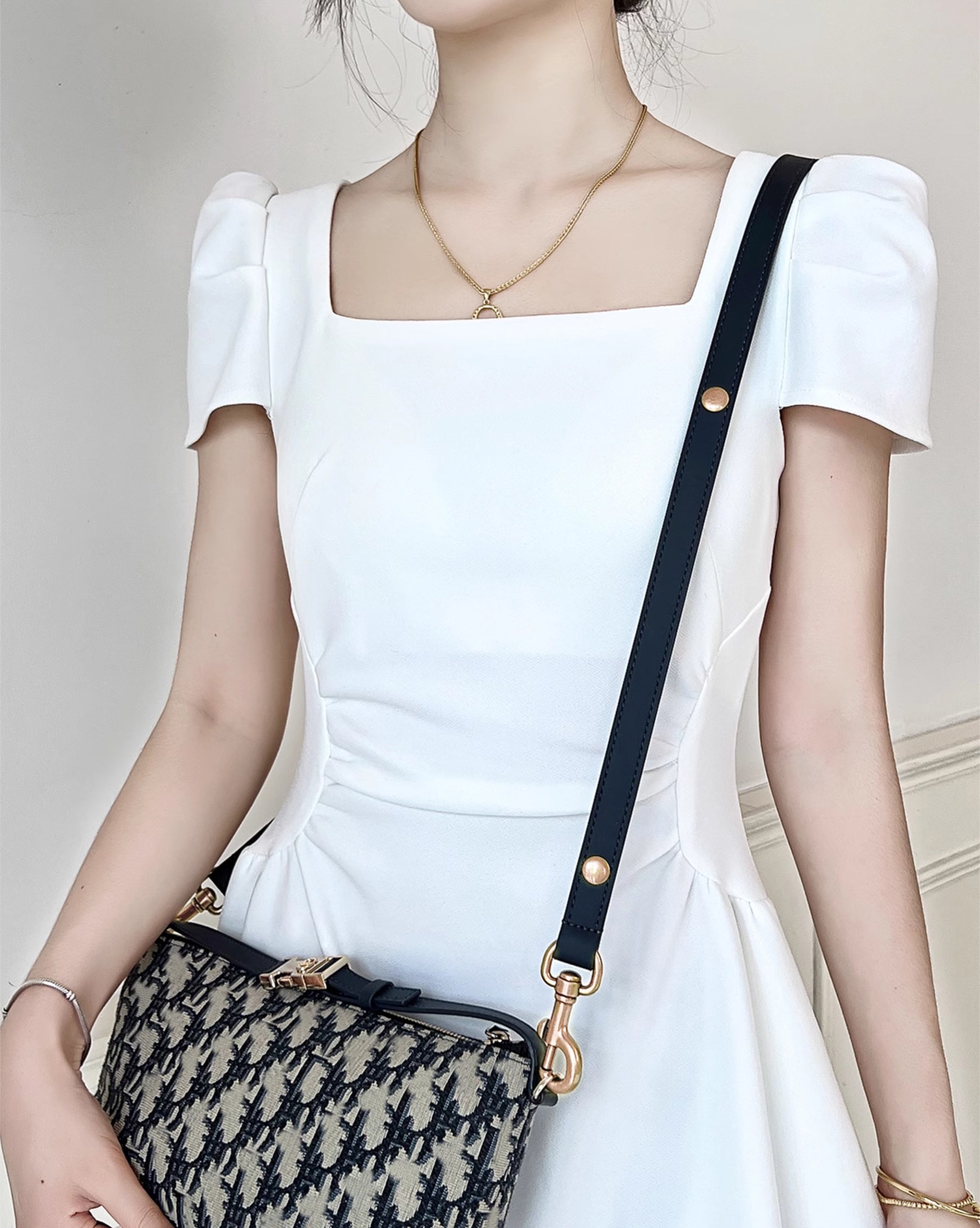 Speedy20 bag shoulder strap, underarm adjustable strap, leather replacement strap for the bag
