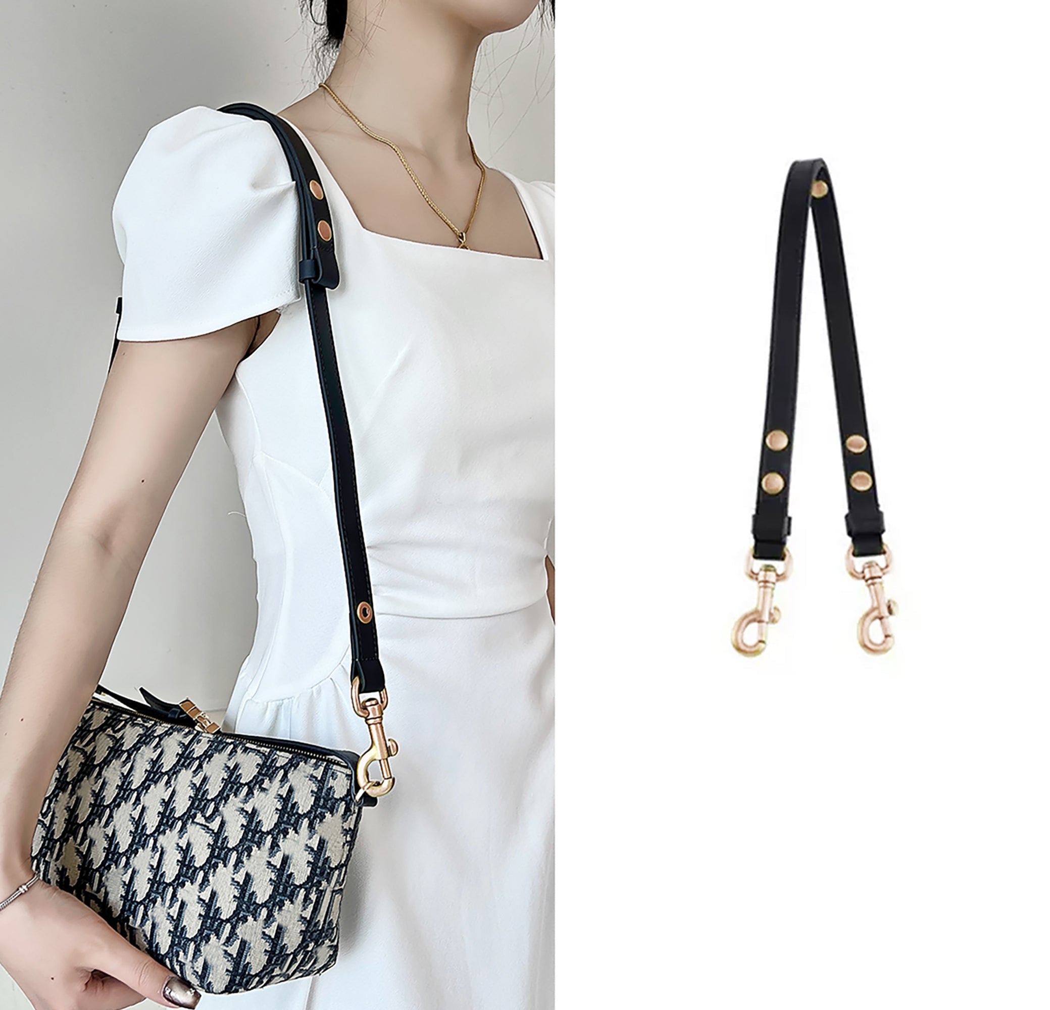 Speedy20 bag shoulder strap, underarm adjustable strap, leather replacement strap for the bag