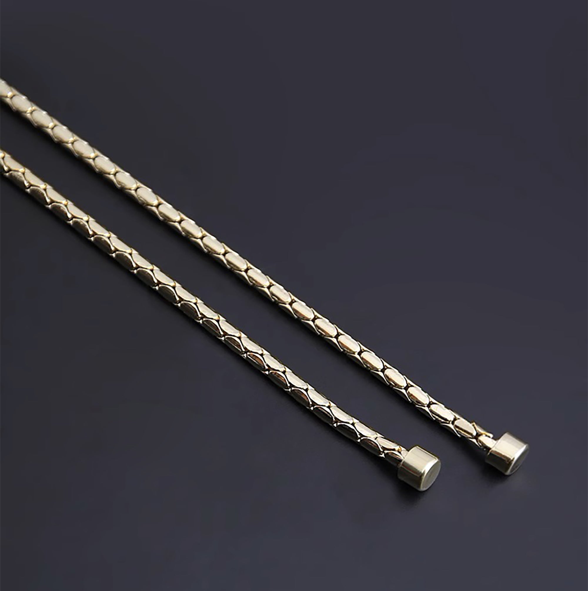 Snake Head Bag Renovation Repair Bag Hardware Full Copper Snake Bone Chain Strap Accessories Metal Bag Chain