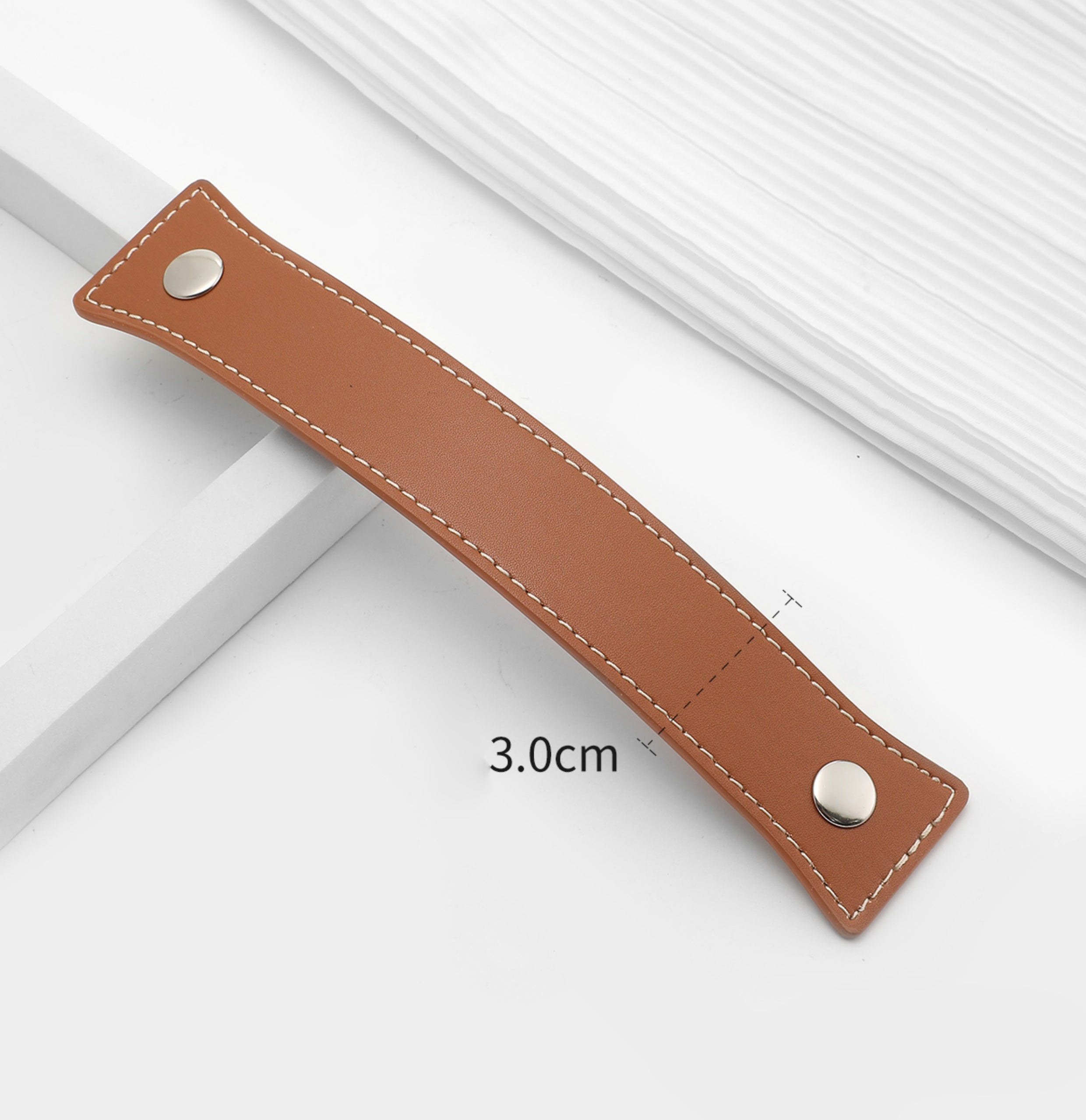 Genuine Leather Extension Handle for Bowling 25 Toiletry Bag – 3cm Width, 20cm Length